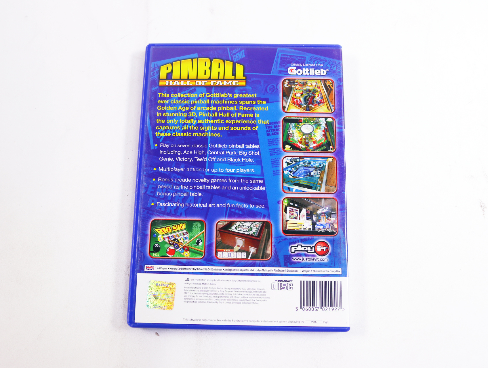 PlayStation 2 - Pinball Hall of Fame - productfoto 2