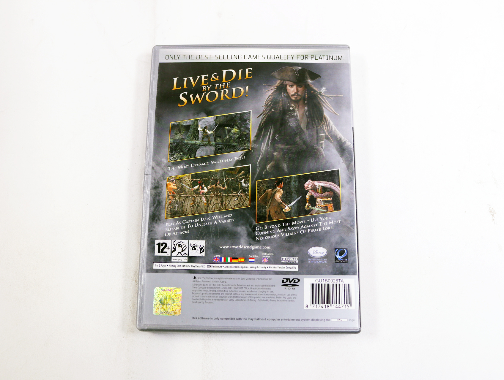 PlayStation 2 - Pirates of the Caribbean: At World's End [Platinum] - productfoto 2