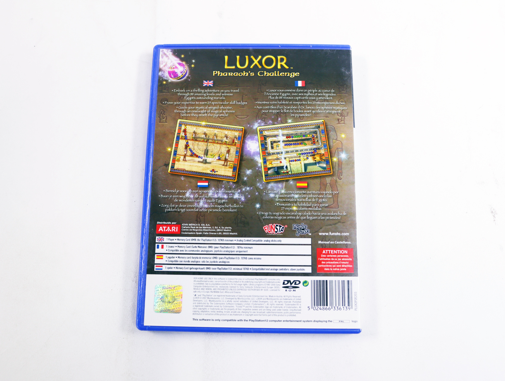 PlayStation 2 - Luxor: Pharaoh's Challenge - productfoto 2
