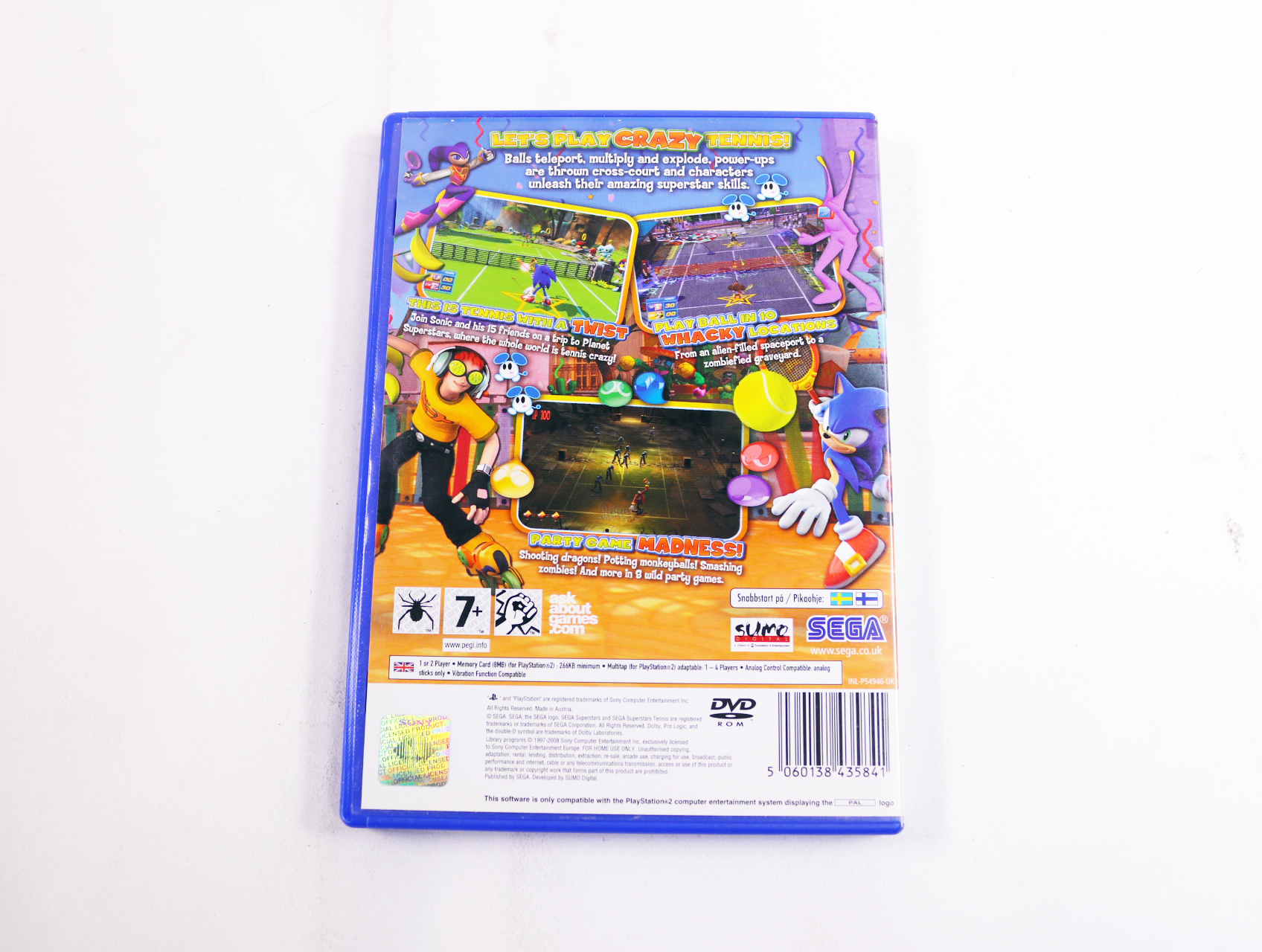 PlayStation 2 - Sega Superstars Tennis - productfoto 2
