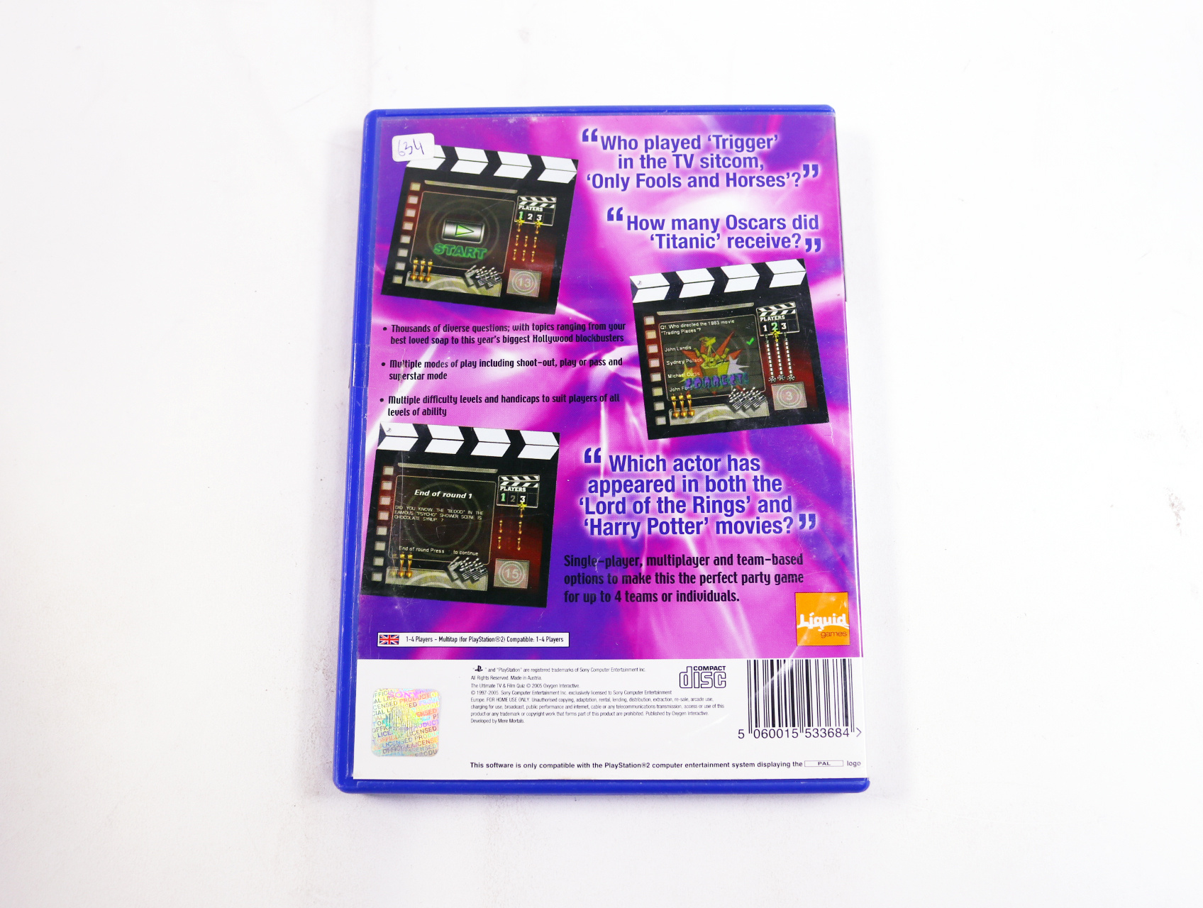 PlayStation 2 - The Ultimate TV and Film Quiz - productfoto 2