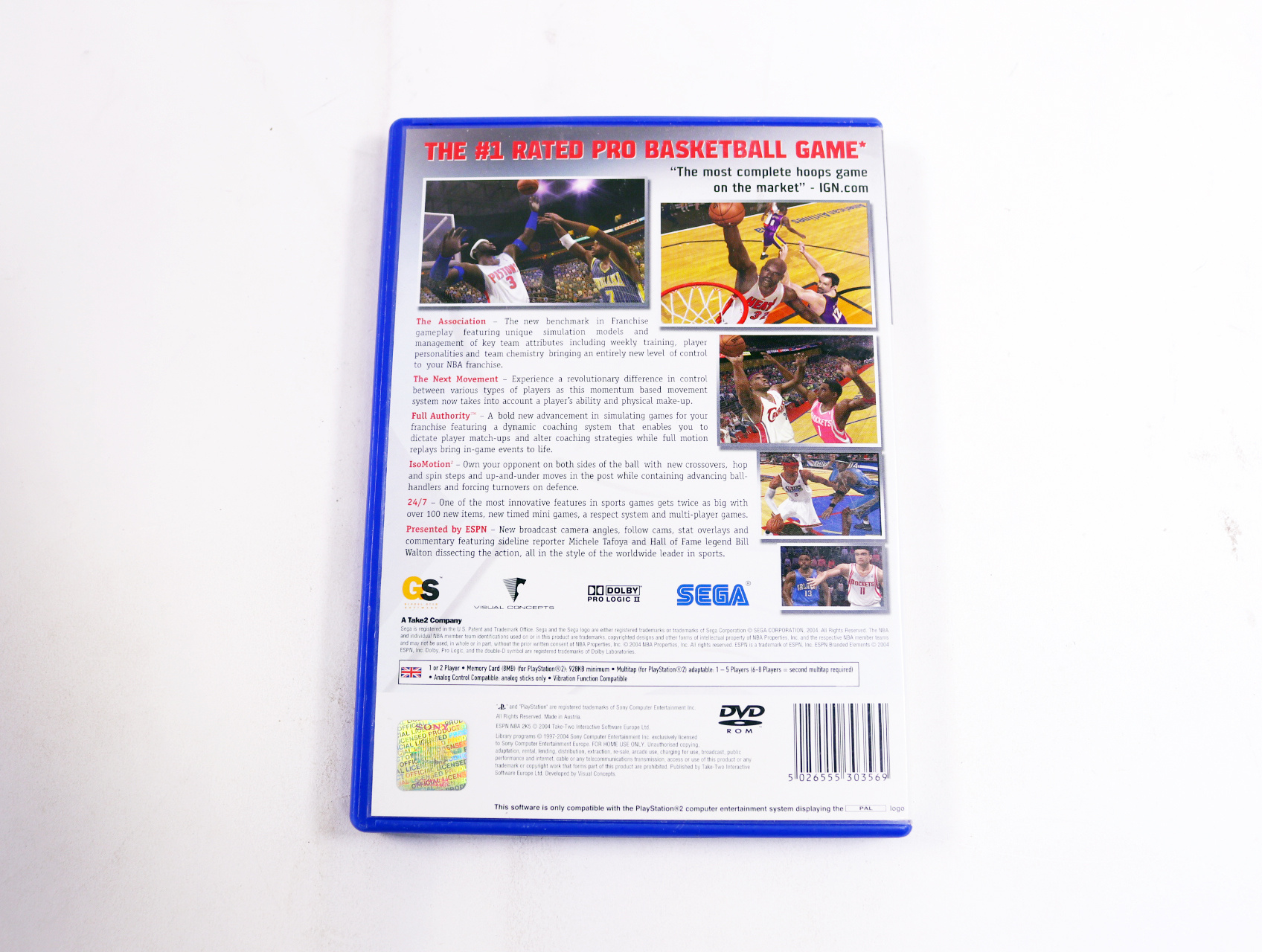PlayStation 2 - ESPN NFL 2K5 - productfoto 2