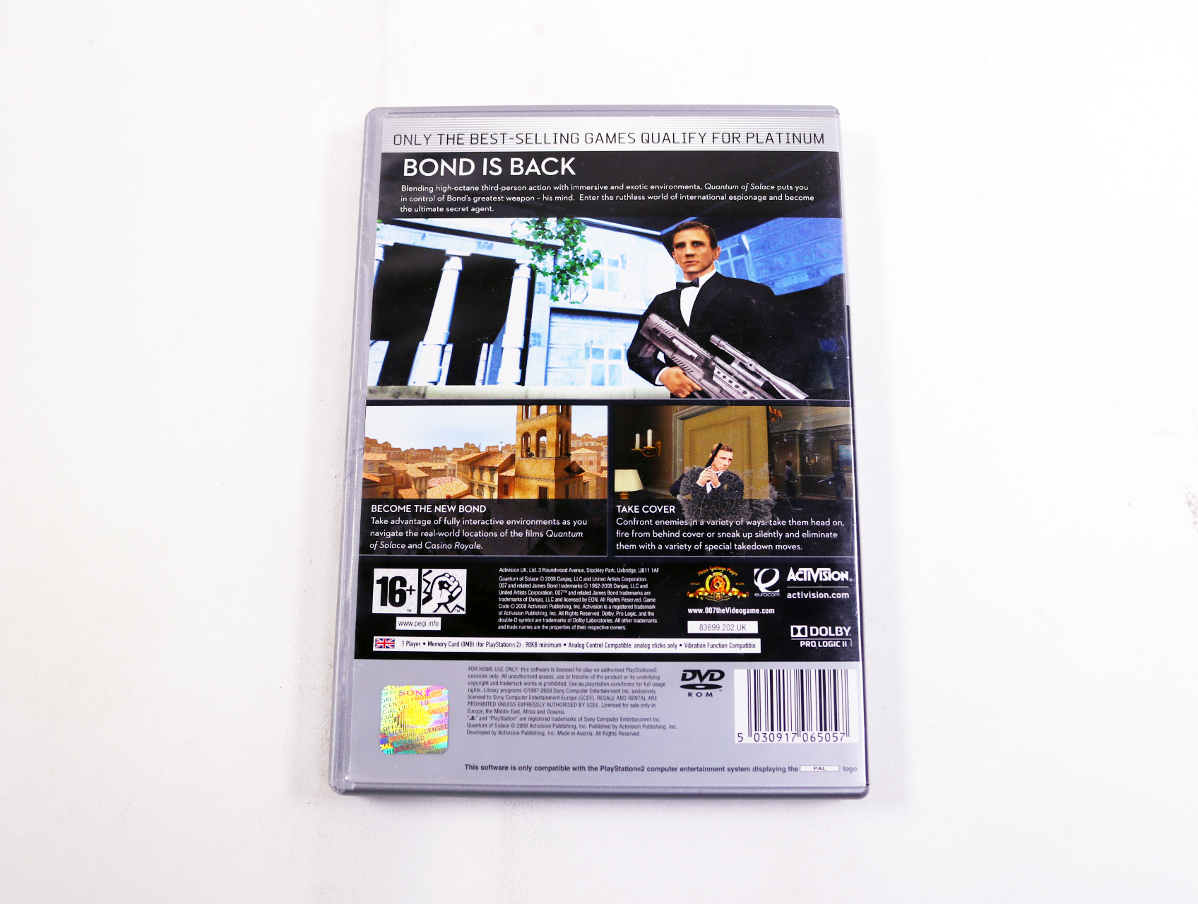 PlayStation 2 - 007: Quantum of Solace [Platinum] - productfoto 2