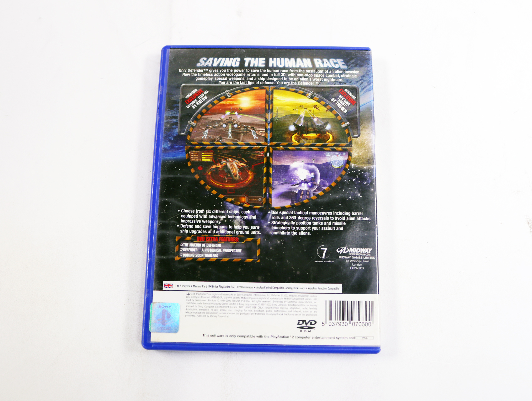 PlayStation 2 - Defender: For All Mankind - productfoto 2