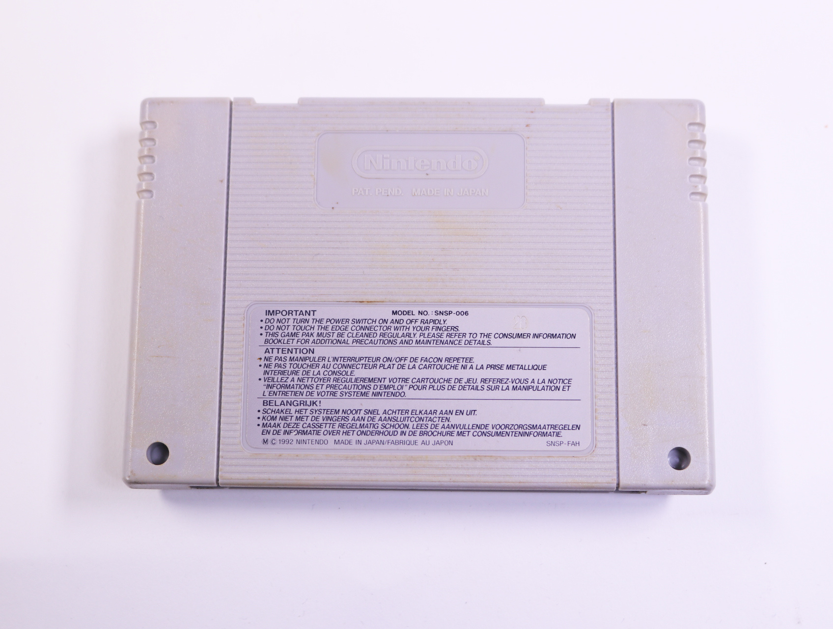 SNES - Super Soccer - productfoto 2
