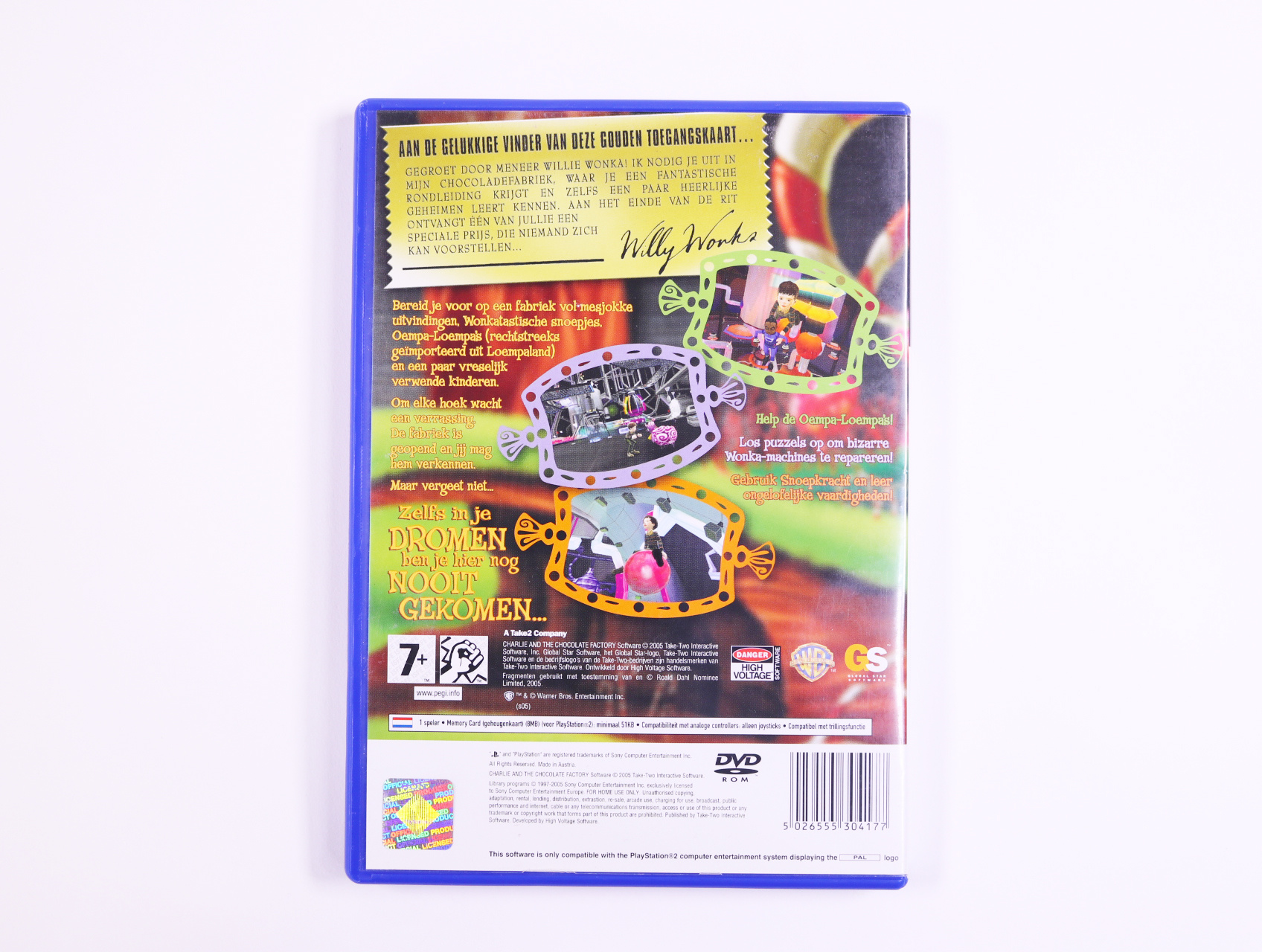 PlayStation 2 - Charlie and the Chocolate Factory - productfoto 2