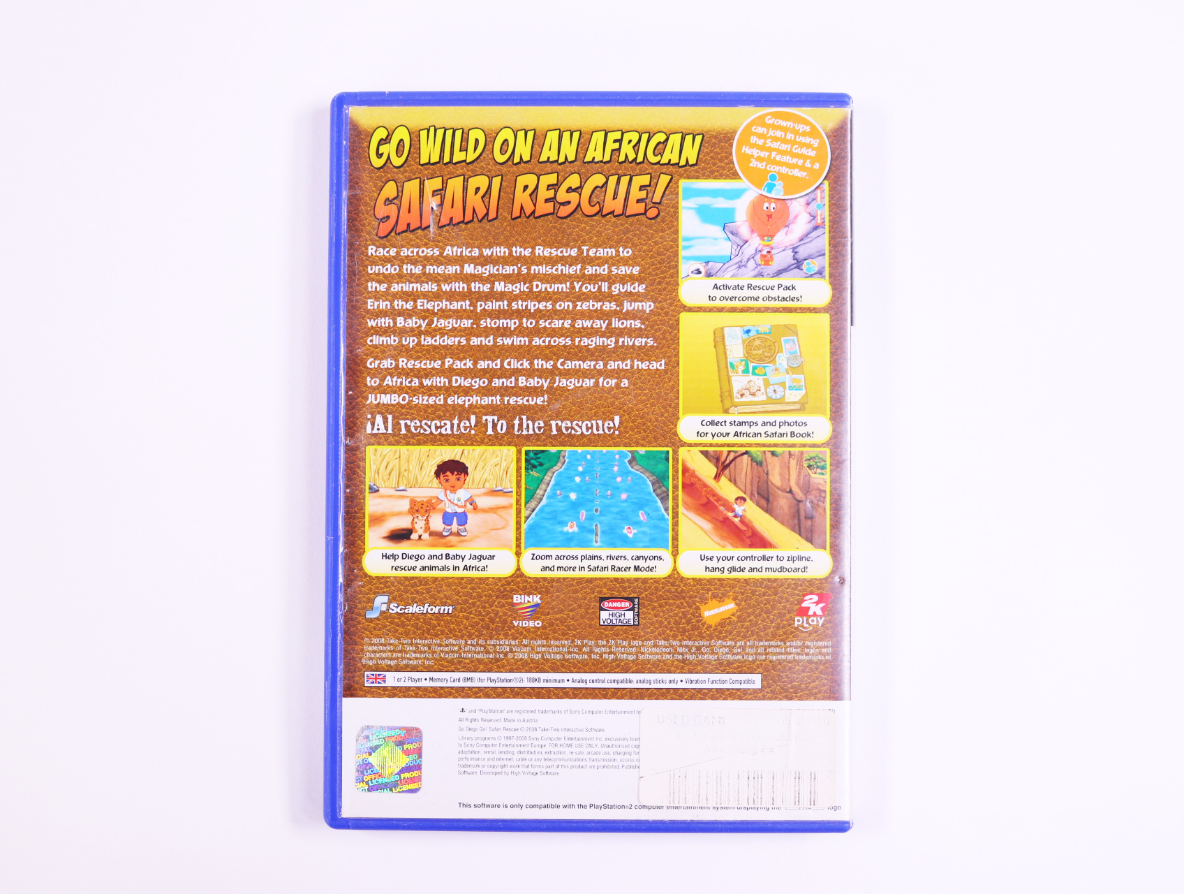 PlayStation 2 - Go DIego Go! Safari Rescue - productfoto 2