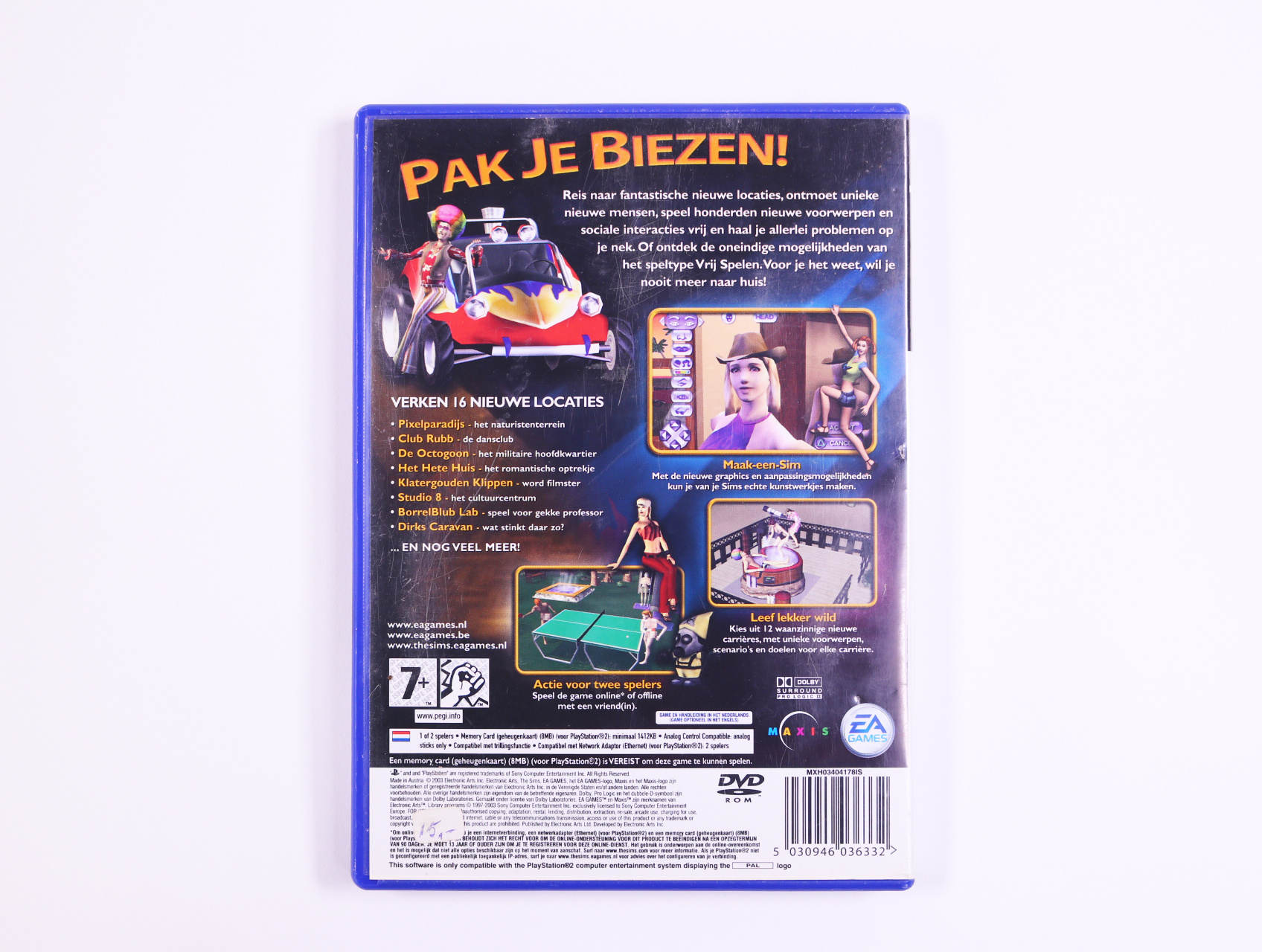 PlayStation 2 - The Sims Erop Uit! - productfoto 2
