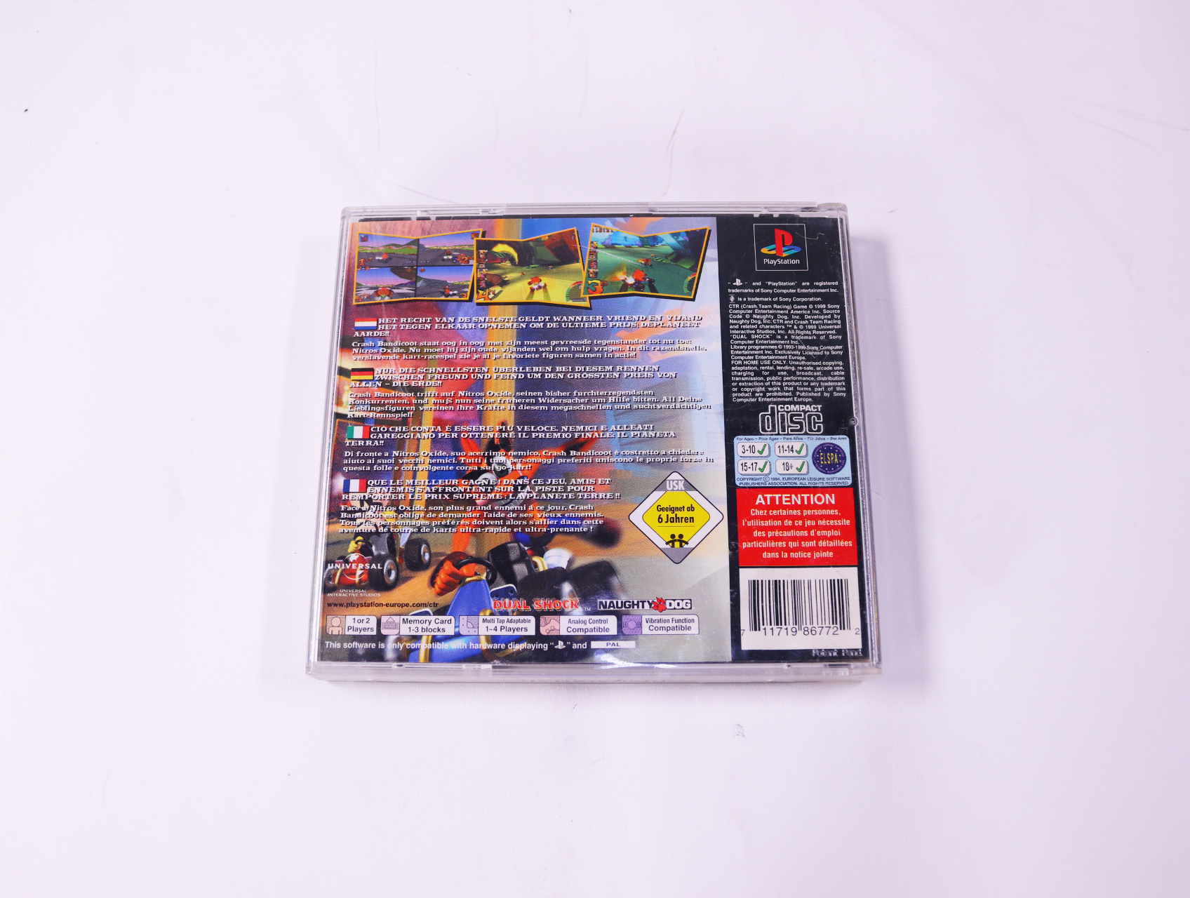 PlayStation 1 - Crash Team Racing - productfoto 3