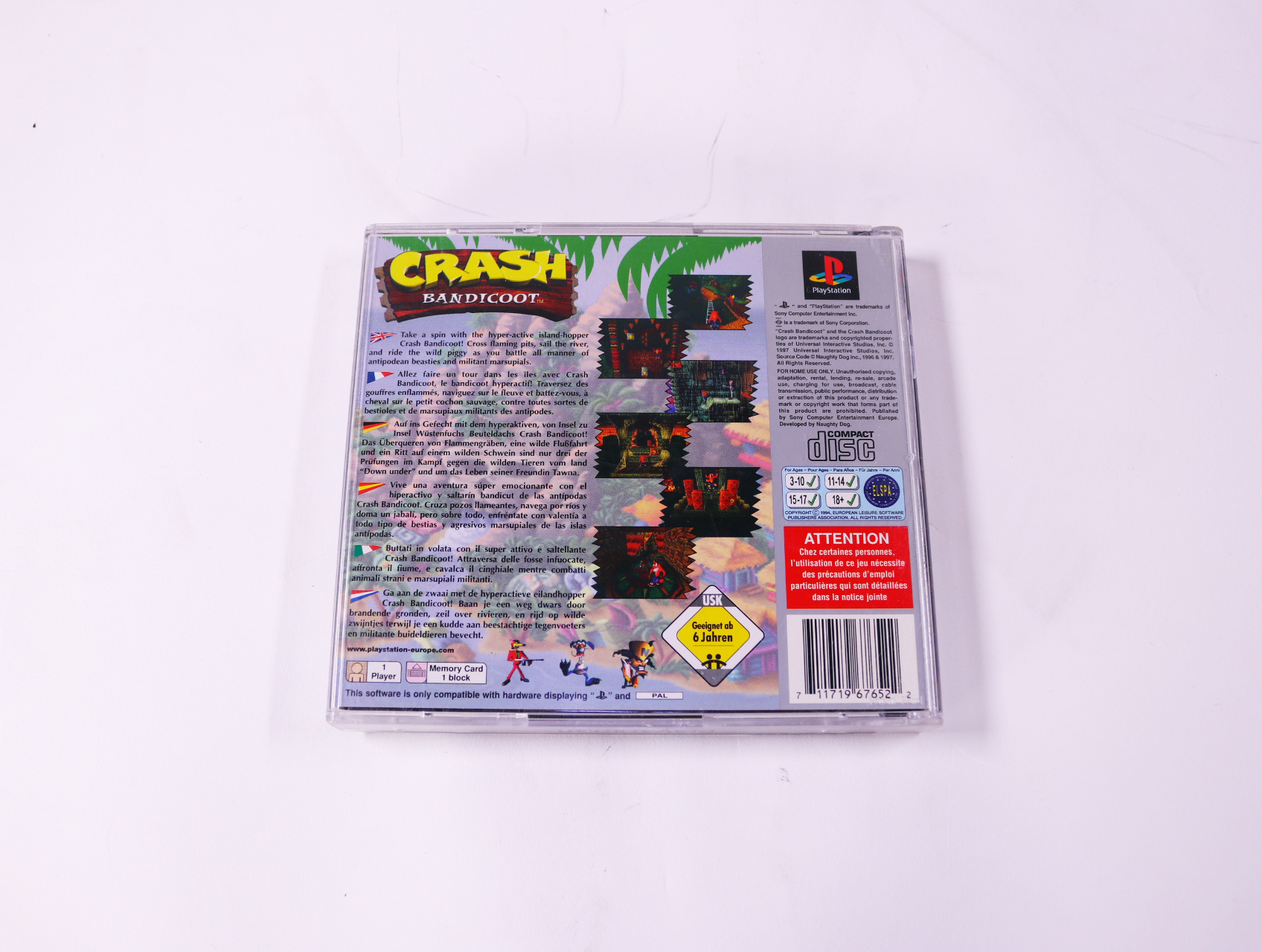 PlayStation 1 - Crash Bandicoot [Platinum] - productfoto 3