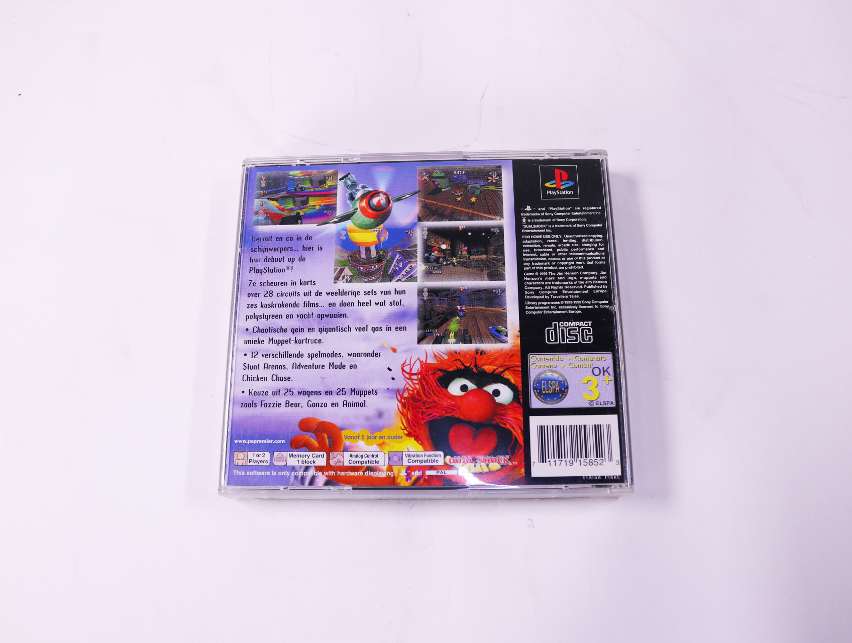 PlayStation 1 - Muppet RaceMania - productfoto 3