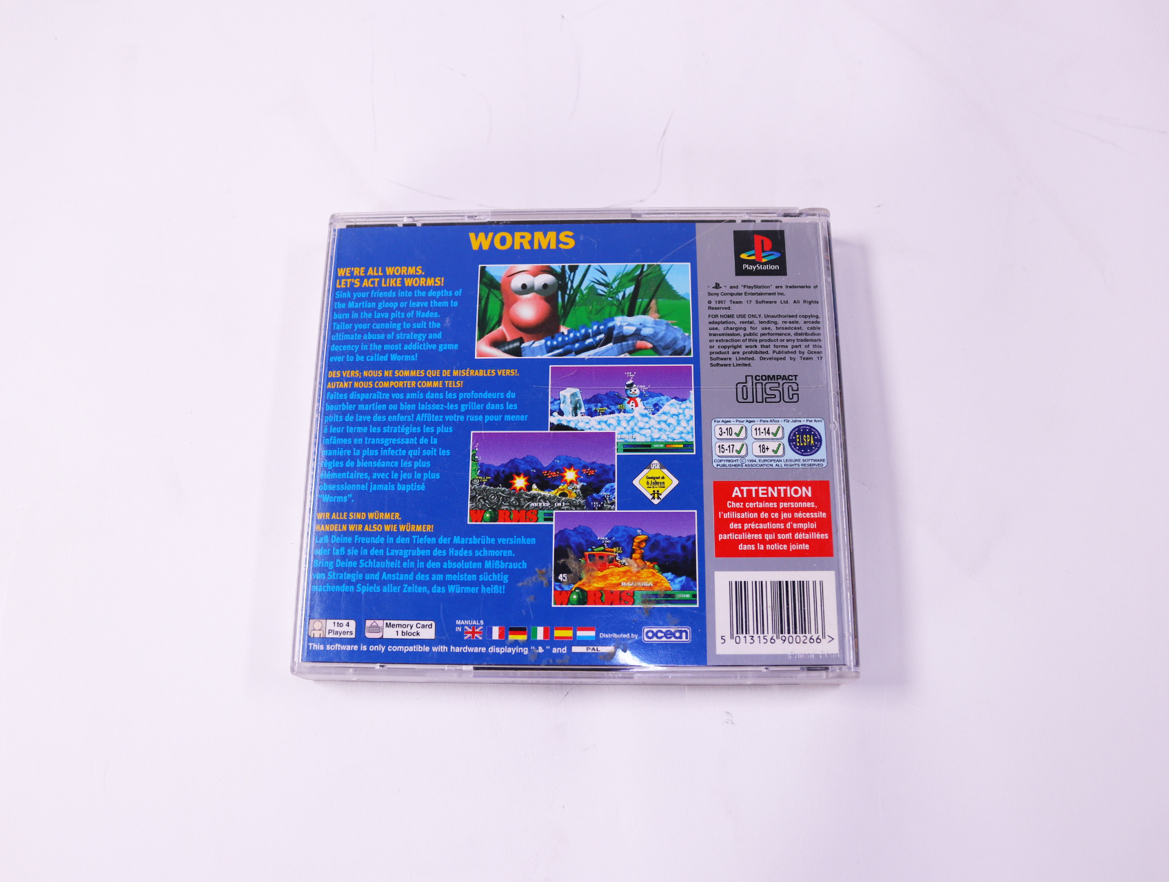 PlayStation 1 - Worms [Platinum] - productfoto 3