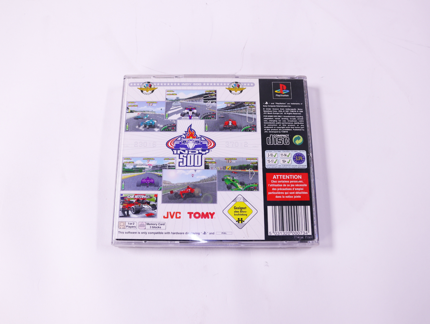 PlayStation 1 - Indy 500 - productfoto 3