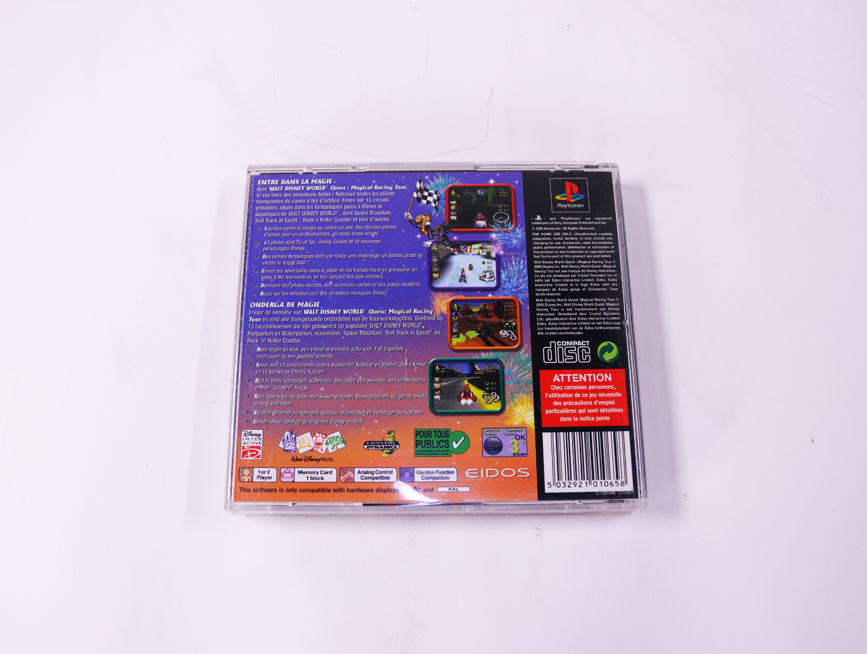 PlayStation 1 - Walt Disney World Quest: Magical Racing Tour - productfoto 3