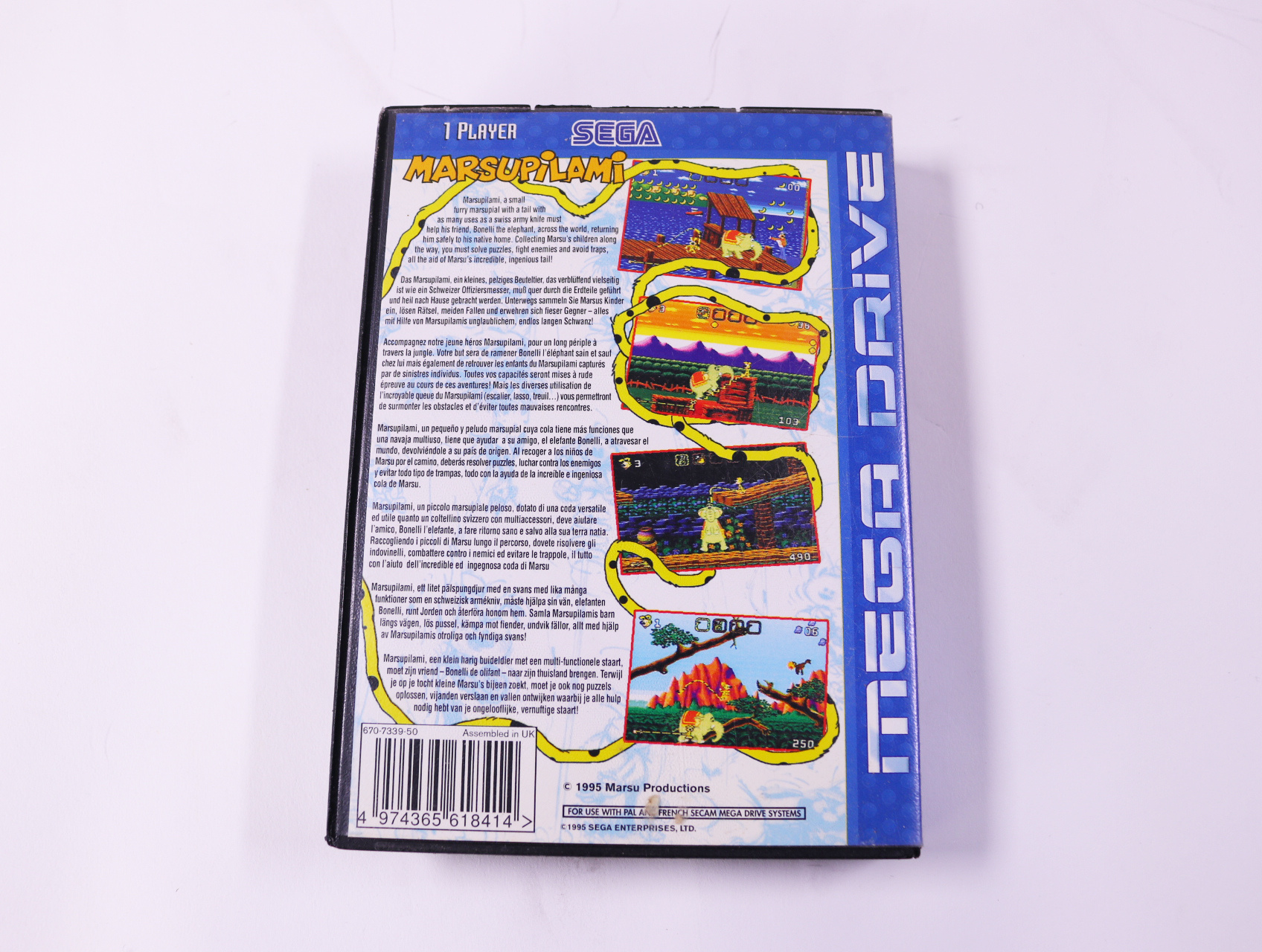 SEGA Mega Drive - Marsupilami - productfoto 2