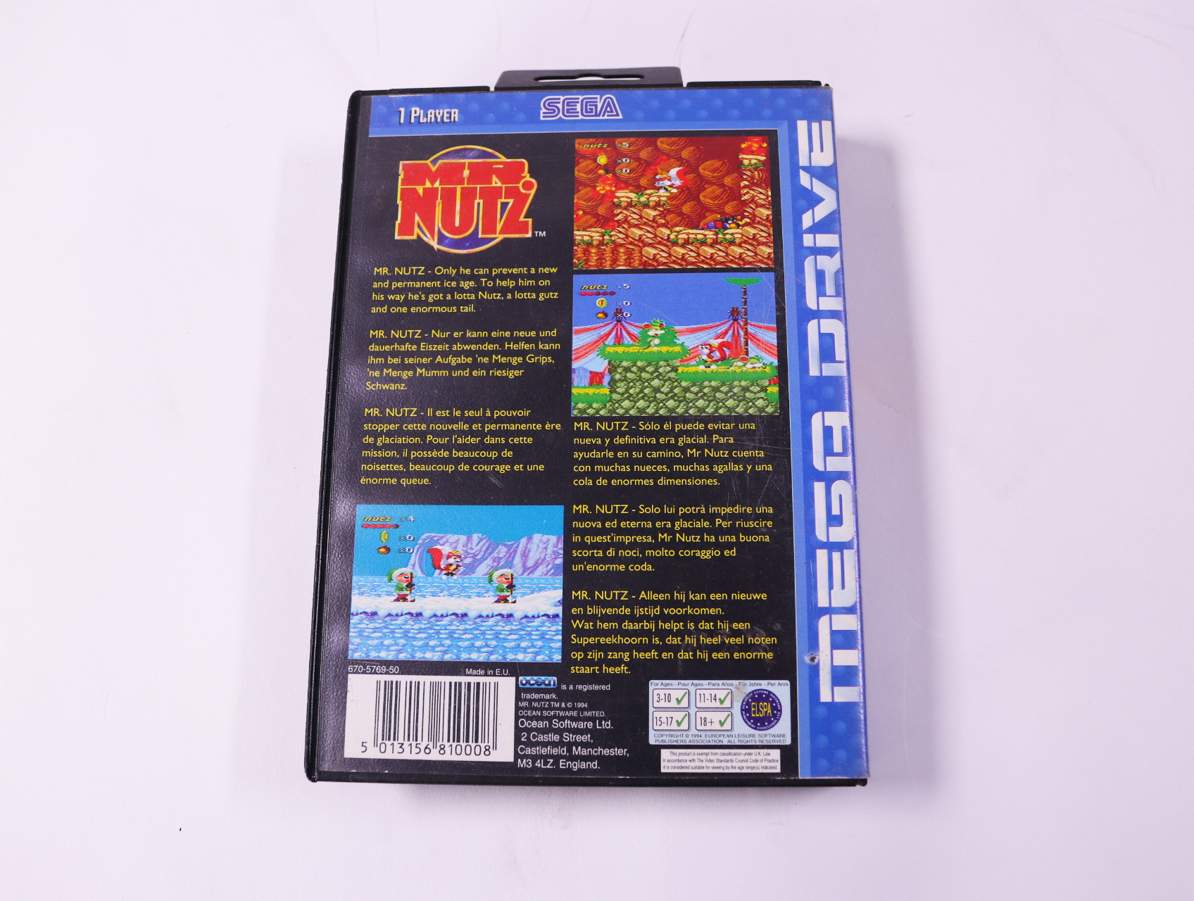SEGA Mega Drive - Mr. Nutz - productfoto 2
