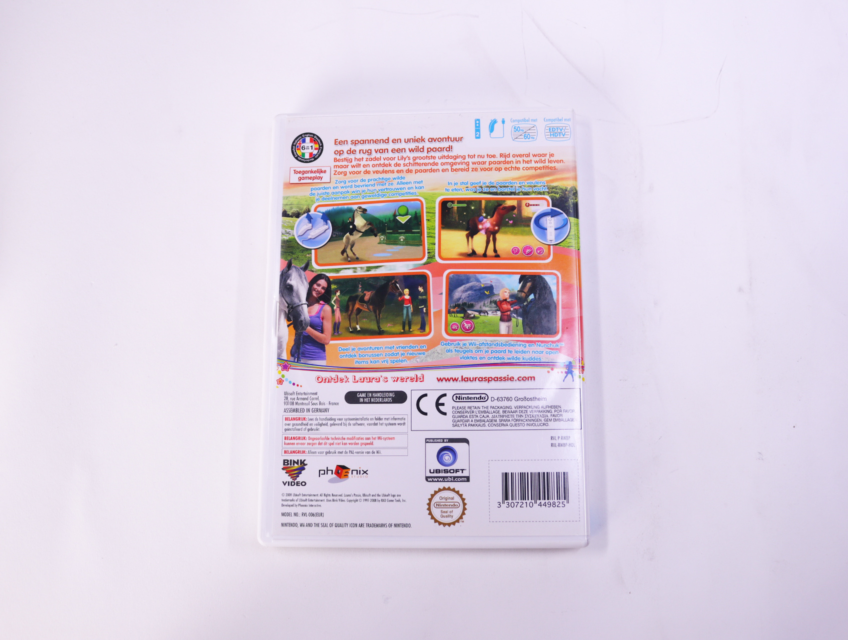 Nintendo Wii - Laura's Passie: Wilde Paarden - productfoto 2
