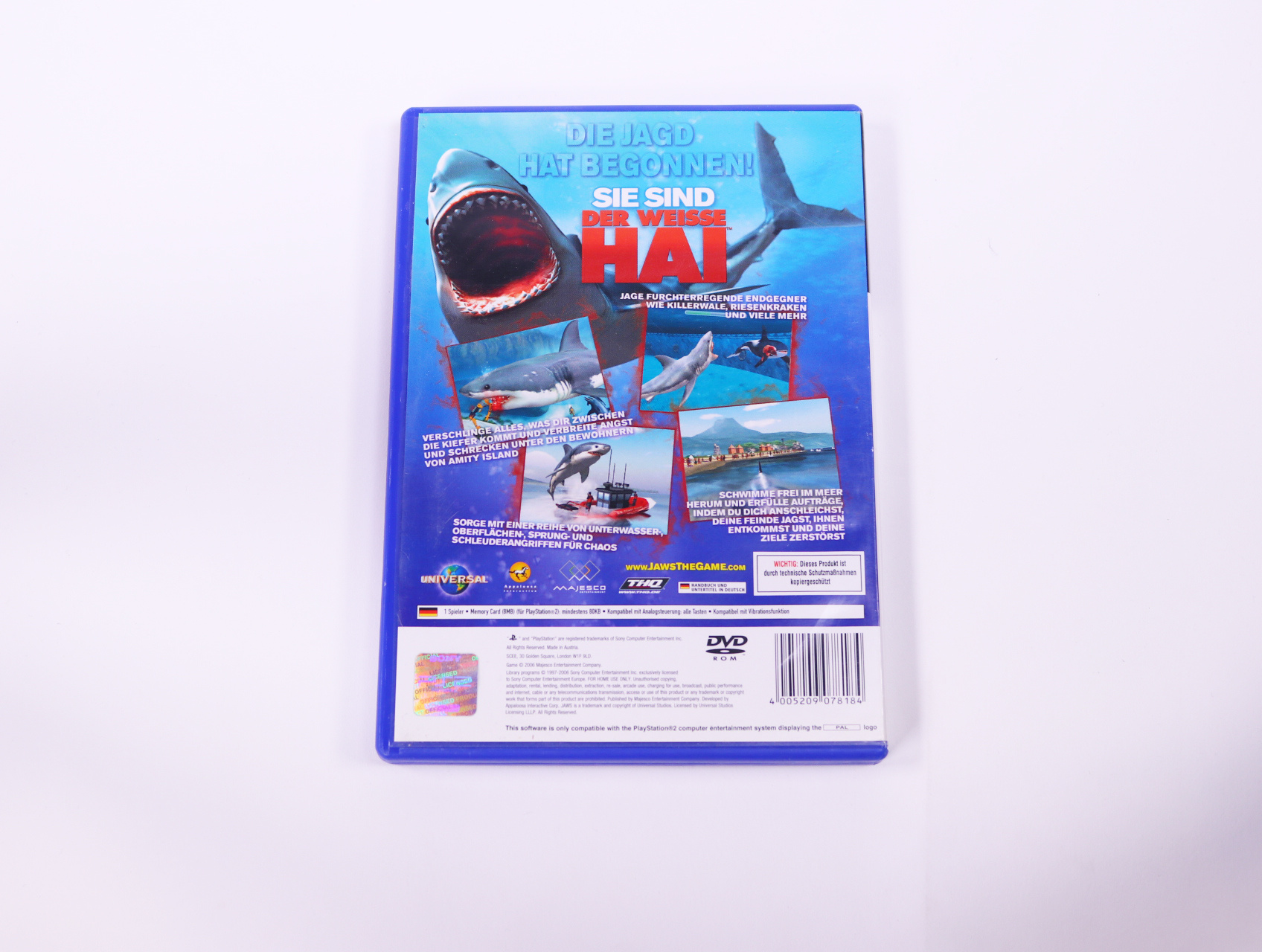 PlayStation 2 - Der Weisse Hai: Das Spiel / Jaws Unleashed - productfoto 2
