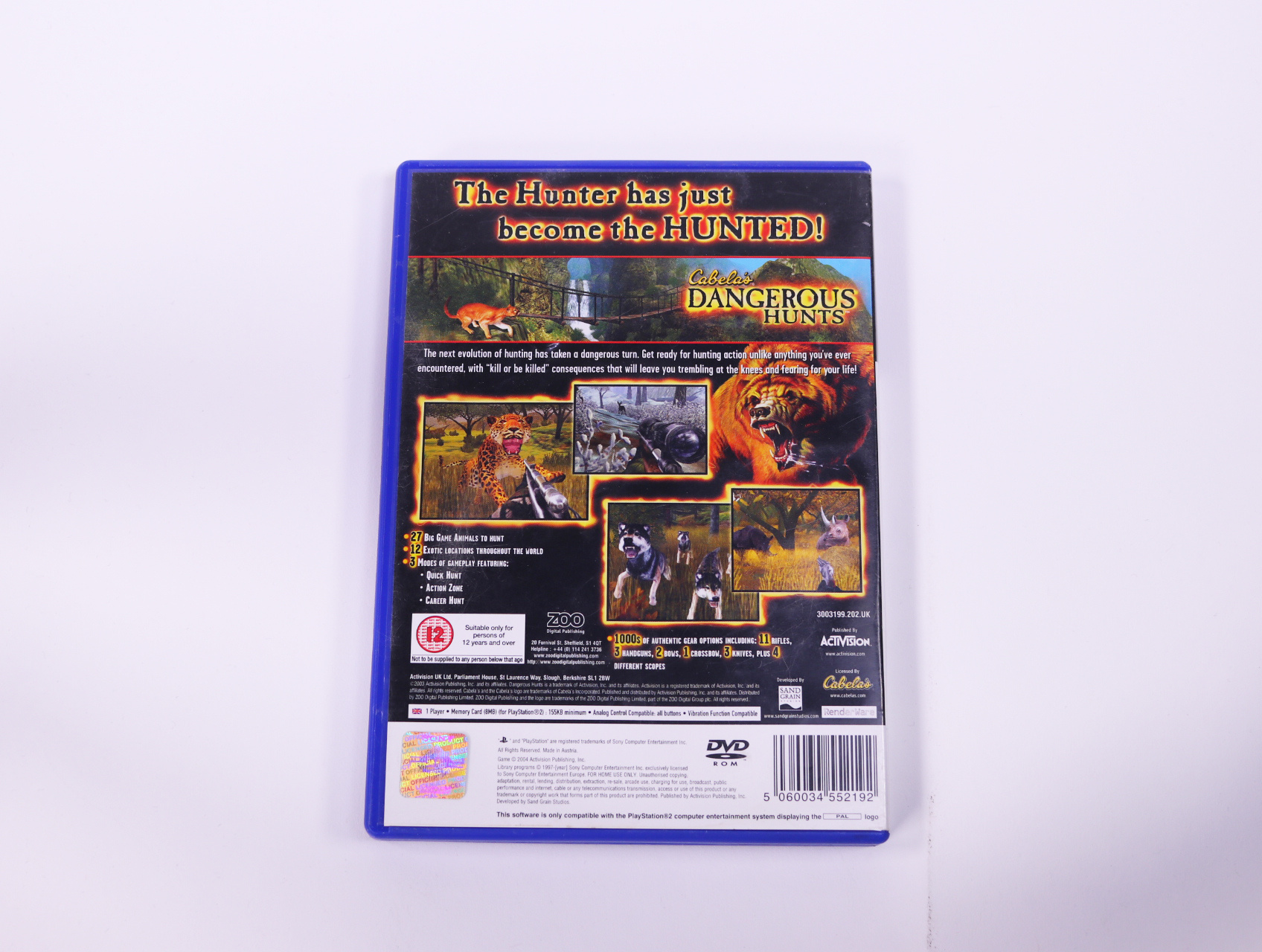 PlayStation 2 - Cabela's Dangerous Hunts - Sand Grain Studios - productfoto 2