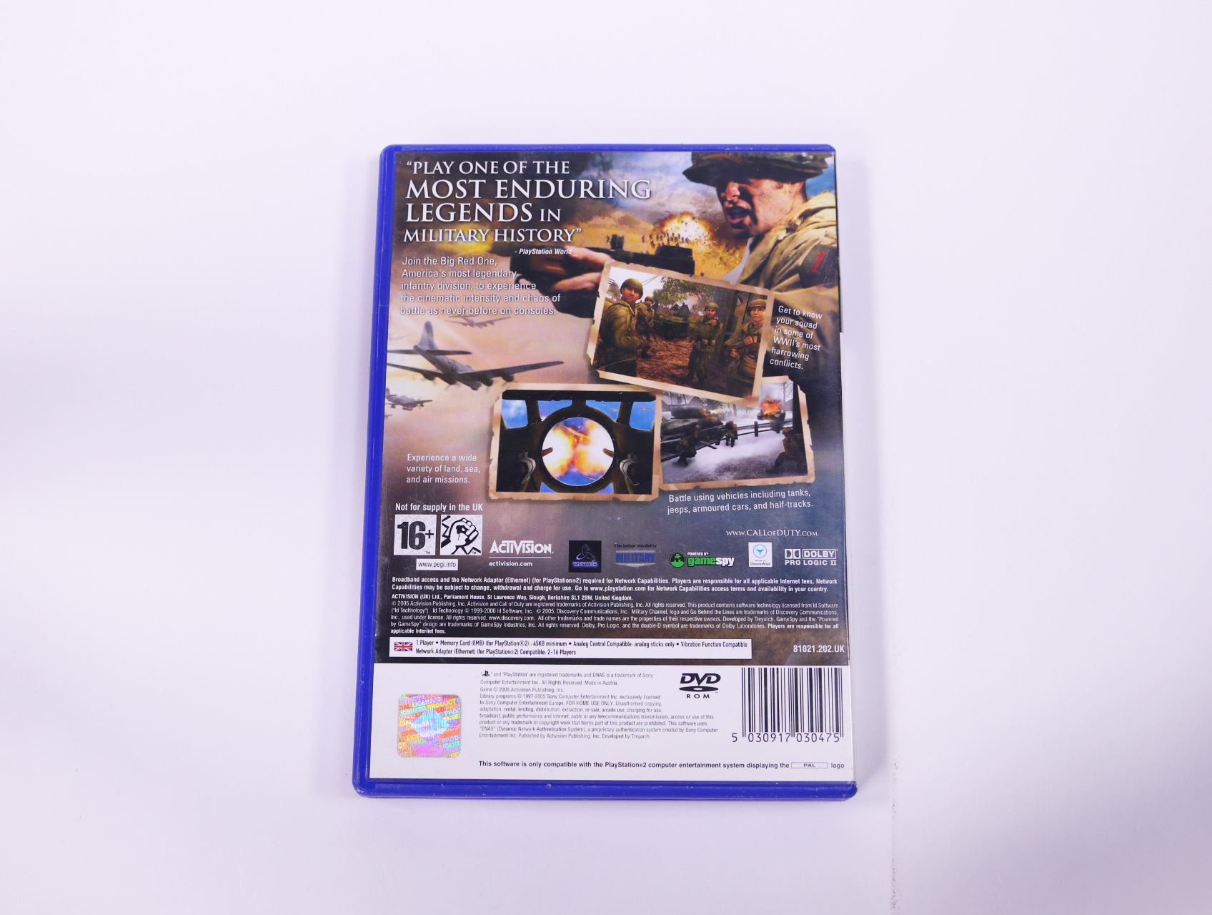 PlayStation 2 - Call of Duty 2: Big Red One - Treyarch - productfoto 2