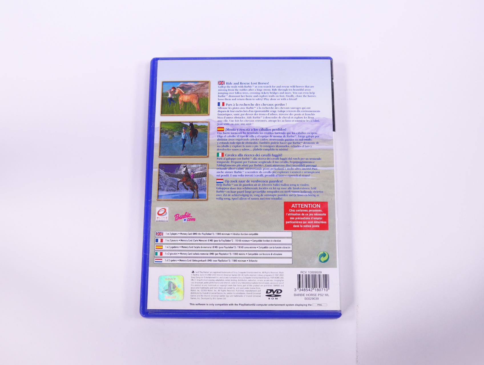 PlayStation 2 - Horse Adventures: Wild Horse Rescue [No Manual] - productfoto 2