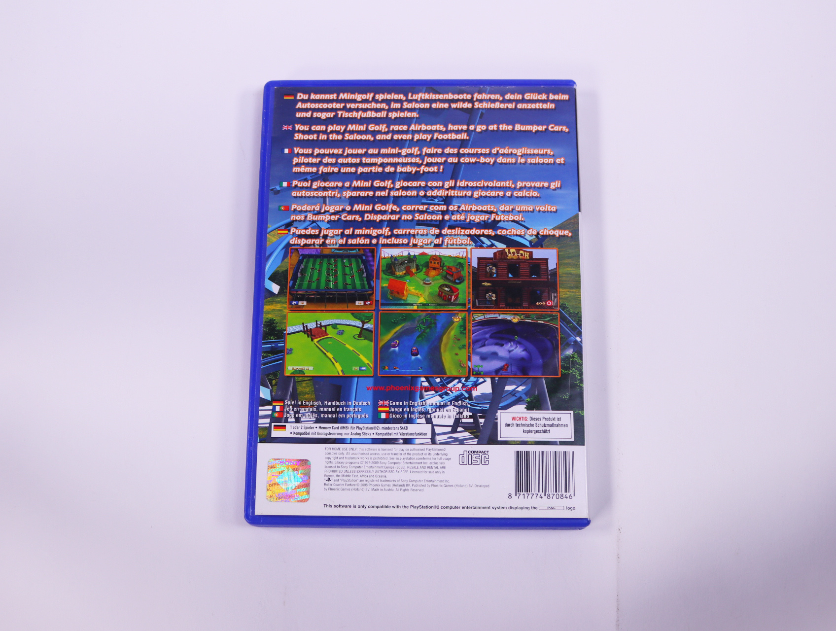 PlayStation 2 - Roller Coaster Funfare - productfoto 2
