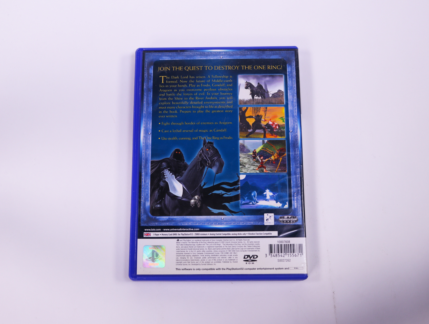 PlayStation 2 - The Lord of the Rings: The Fellowship of the Ring [No Manual] - productfoto 2