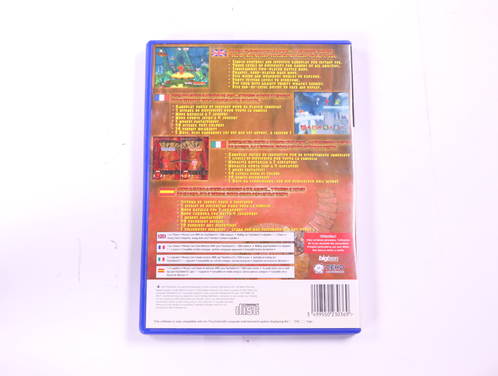 PlayStation 2 - Cocoto Platform Jumper - productfoto 2