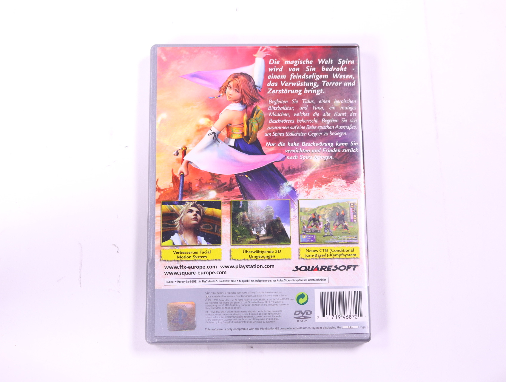 PlayStation 2 - final Fantasy X [Platinum] - productfoto 2