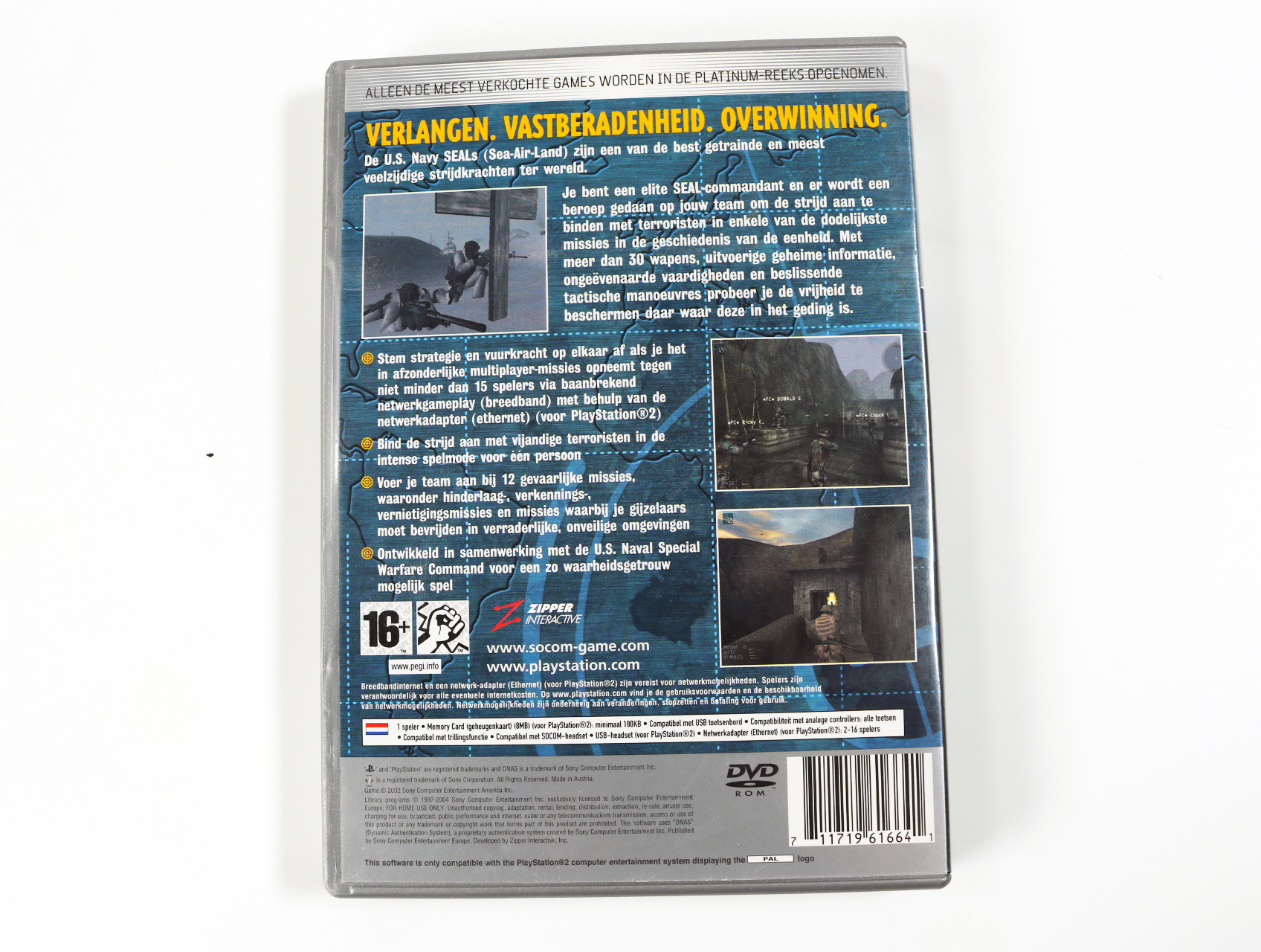 PlayStation 2 - SOCOM: U.S. Navy SEALs [Platinum Hits] - productfoto 2