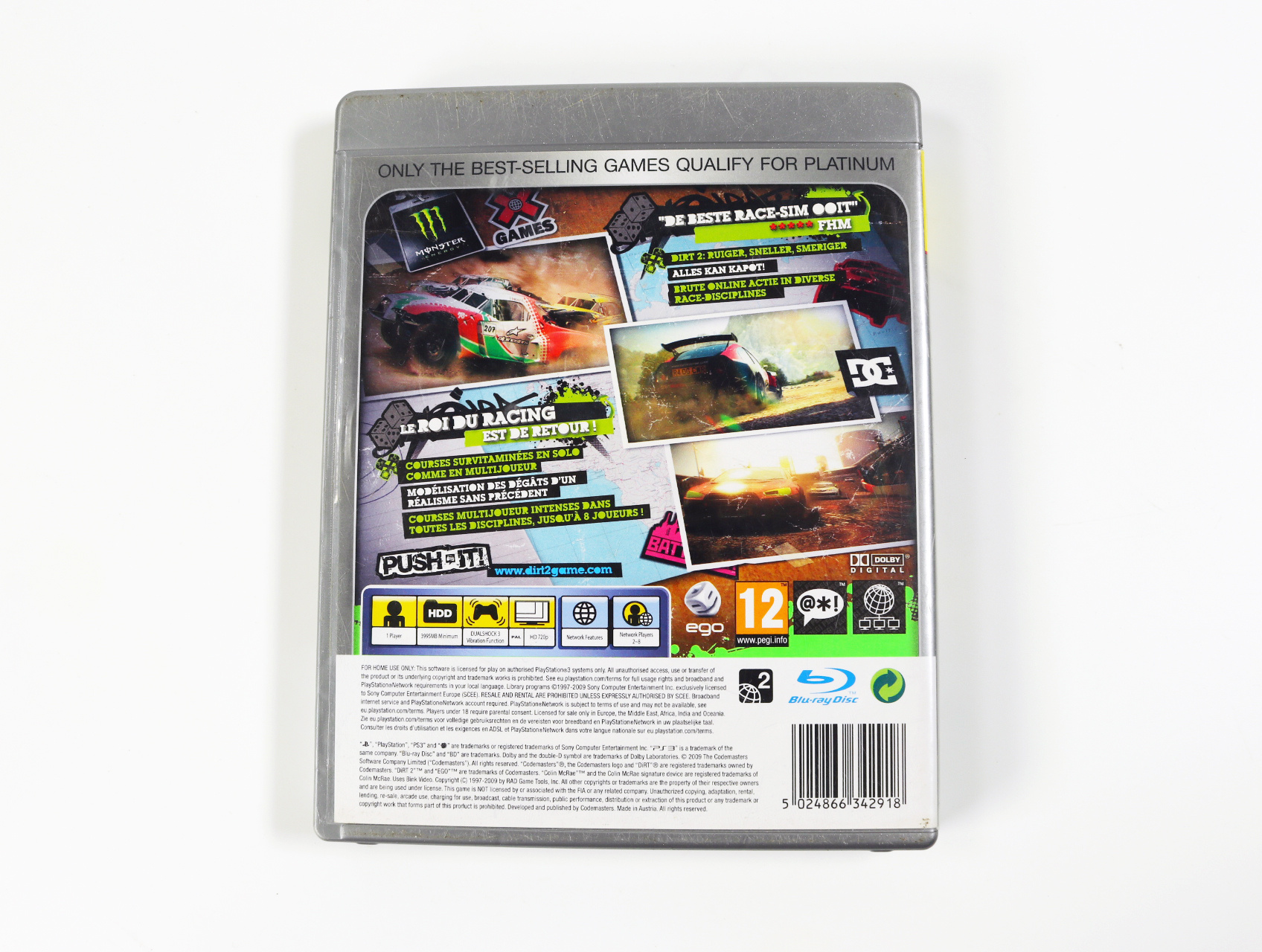 PlayStation 3 - Colin McRae: DiRT 2 [Platinum] - Codemasters - productfoto 2