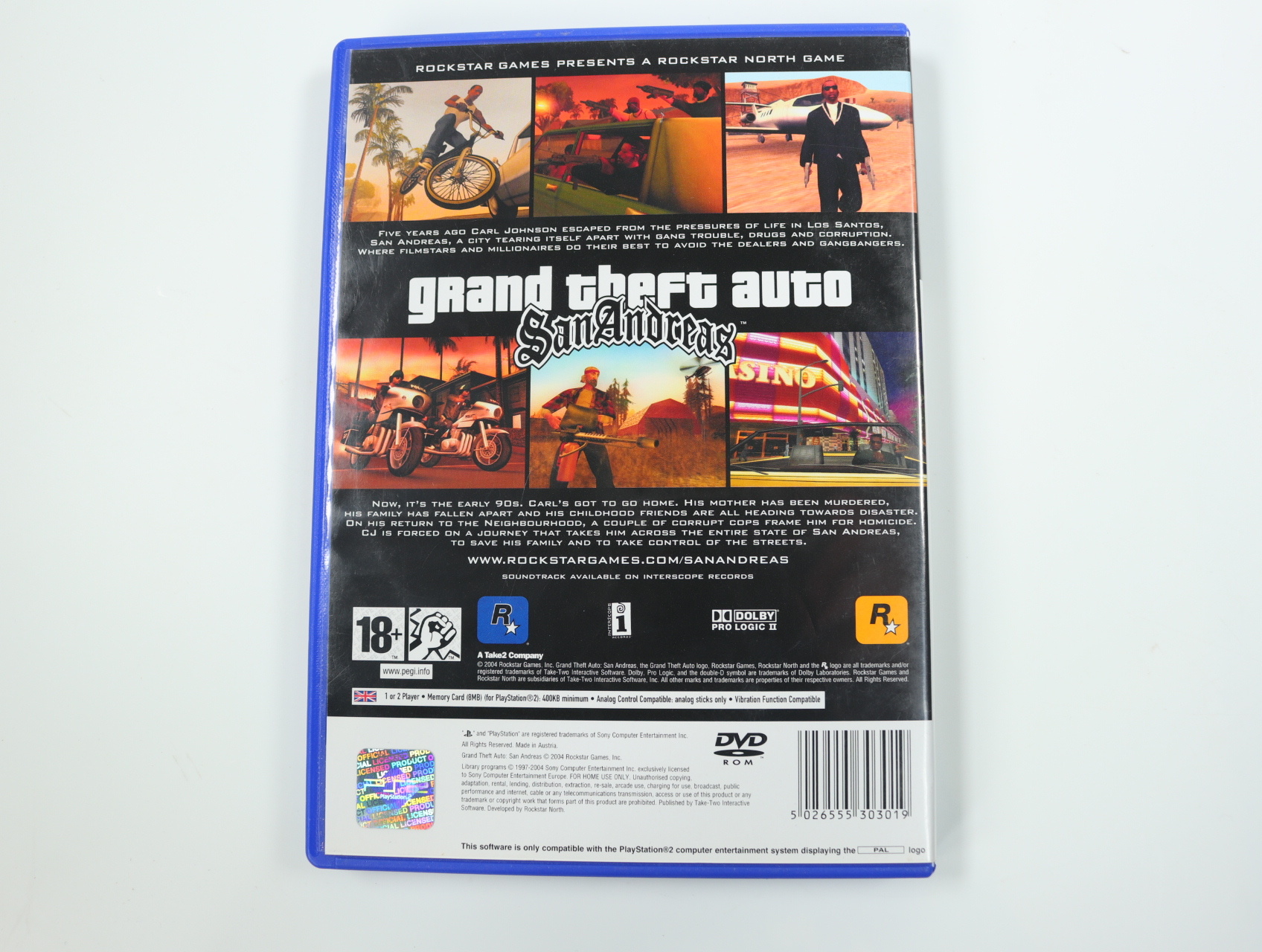 PlayStation 2 - Grand Theft Auto: San Andreas - productfoto 2