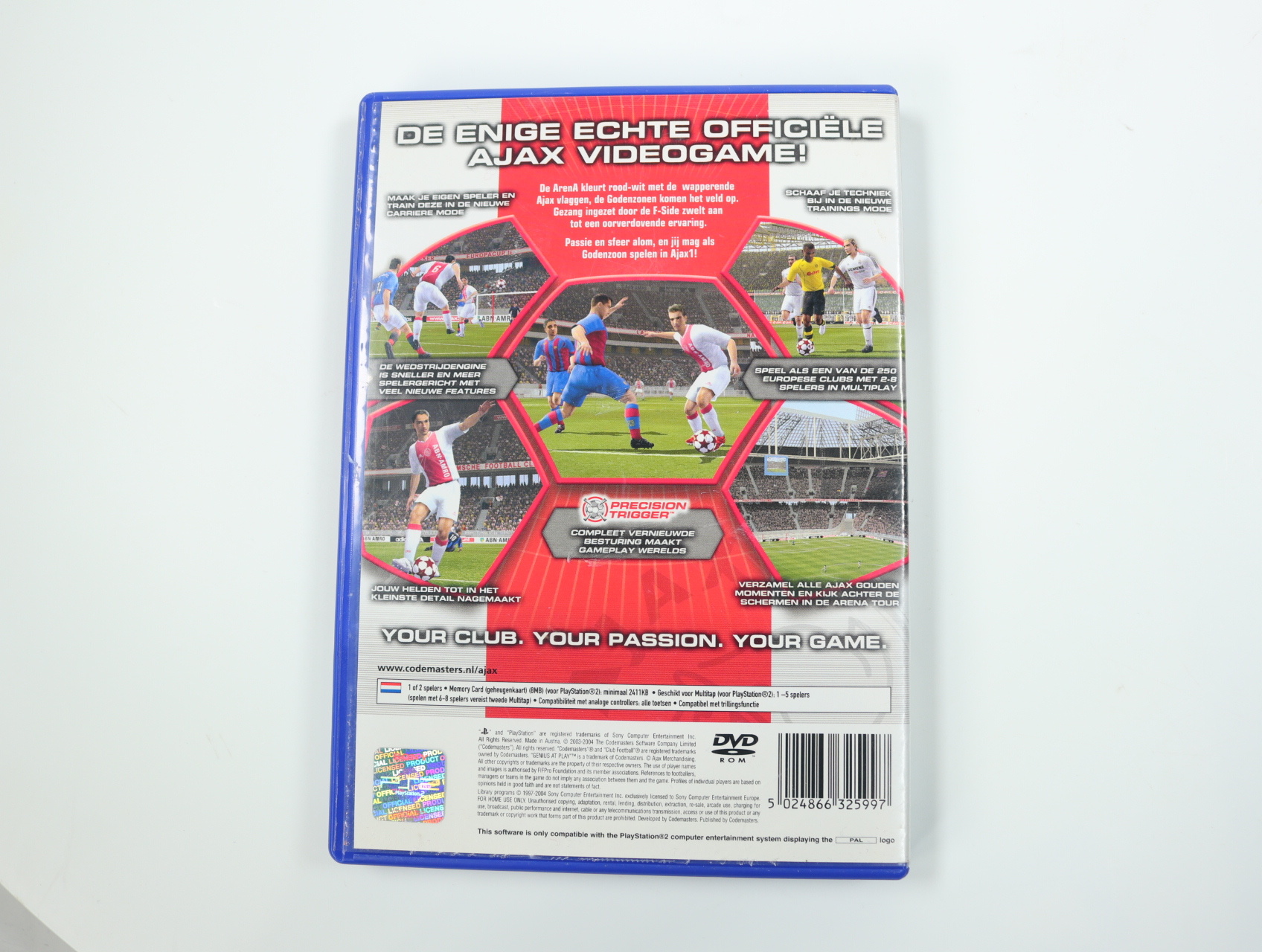 PlayStation 2 - Ajax Club Football 2005 - productfoto 2