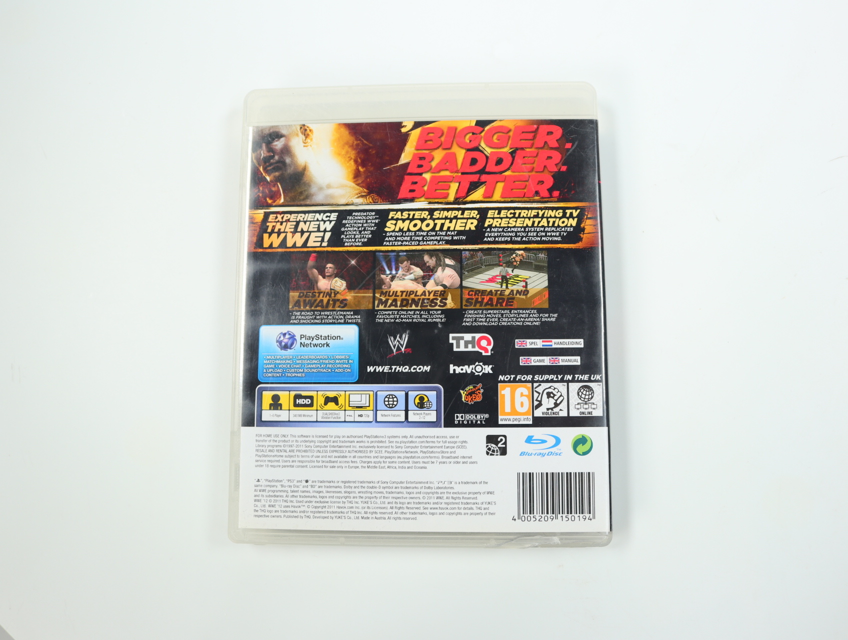 PlayStation 3 - WWE 12 - productfoto 2