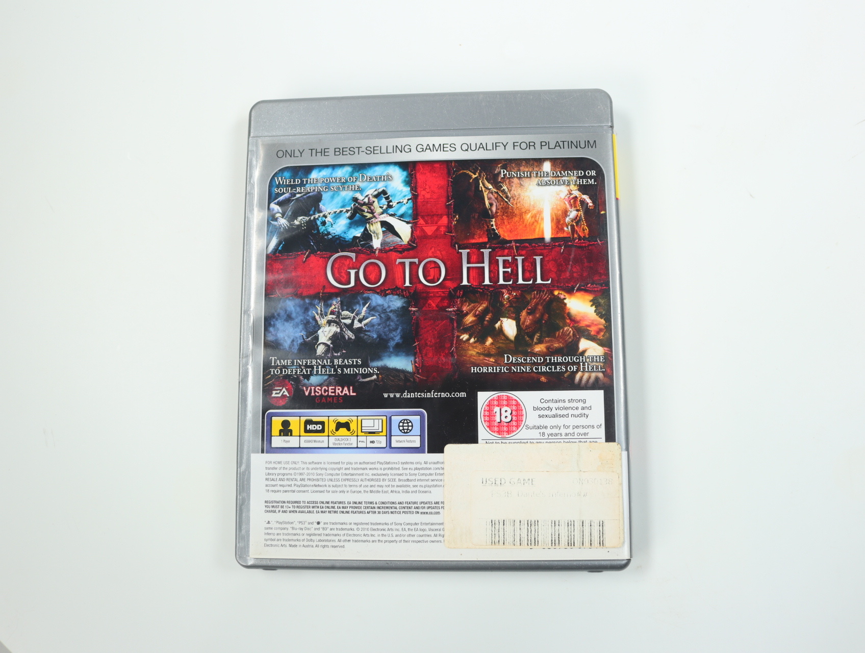 PlayStation 3 - Dante's Inferno - productfoto 2