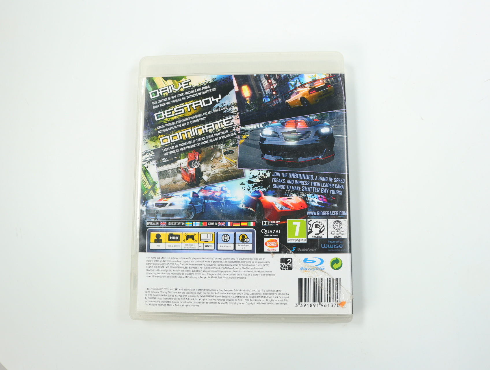 PlayStation 3 - Ridge Racer Unbounded [Limited Edition] - productfoto 2