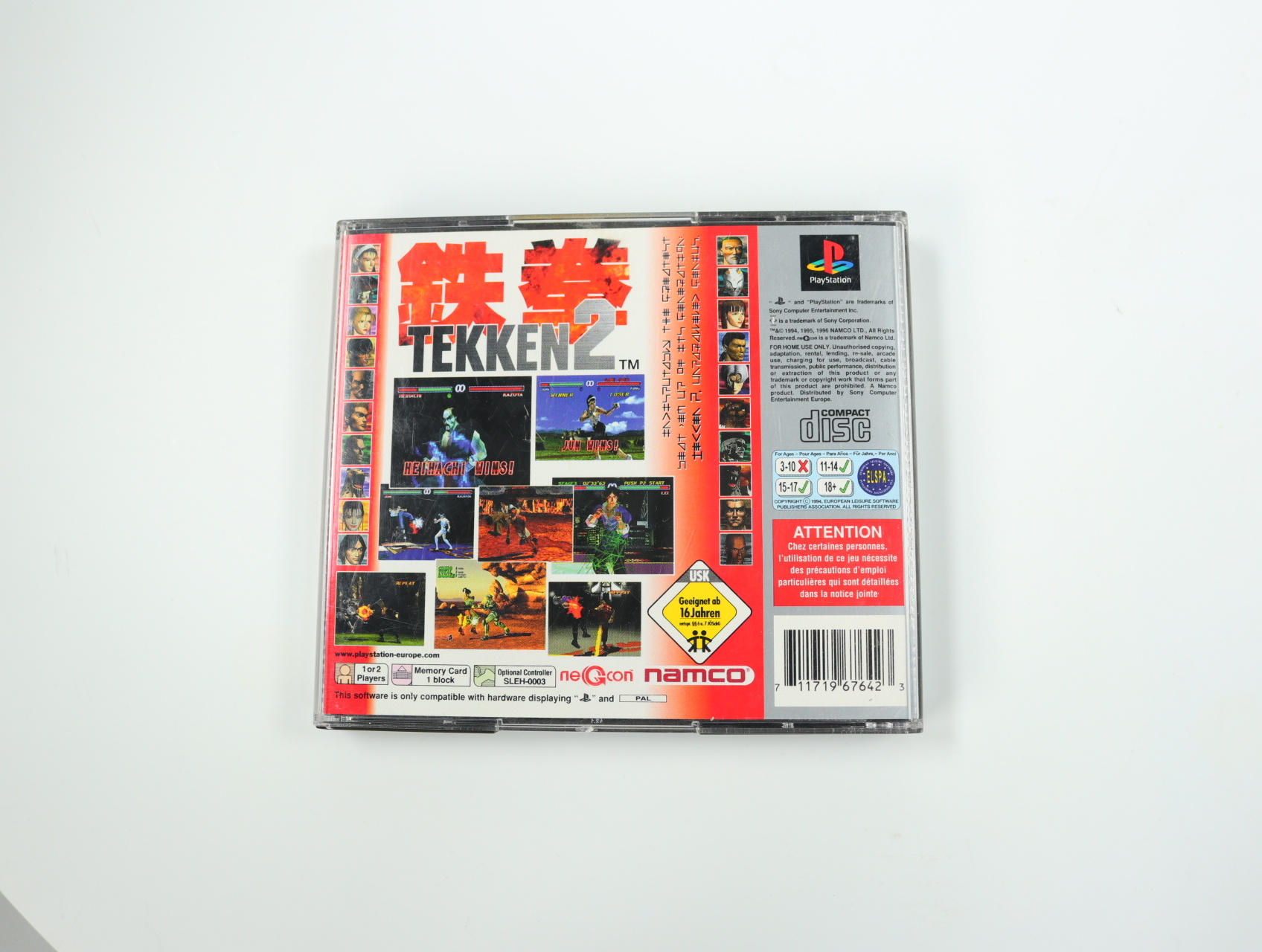 PlayStation 1 - Tekken 2 [Platinum] [No Manual] - productfoto 2