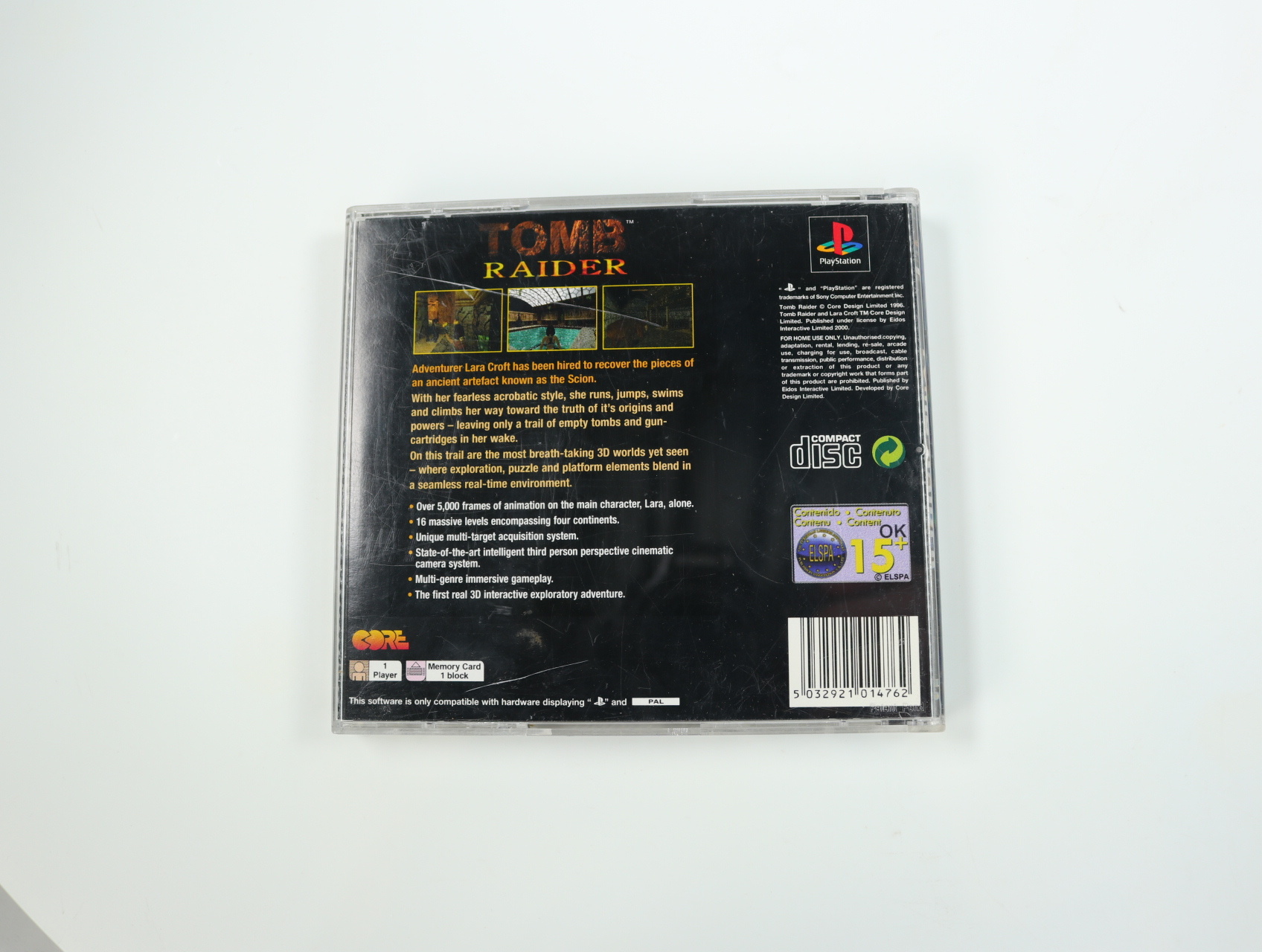 PlayStation 1 - Tomb Raider - productfoto 2