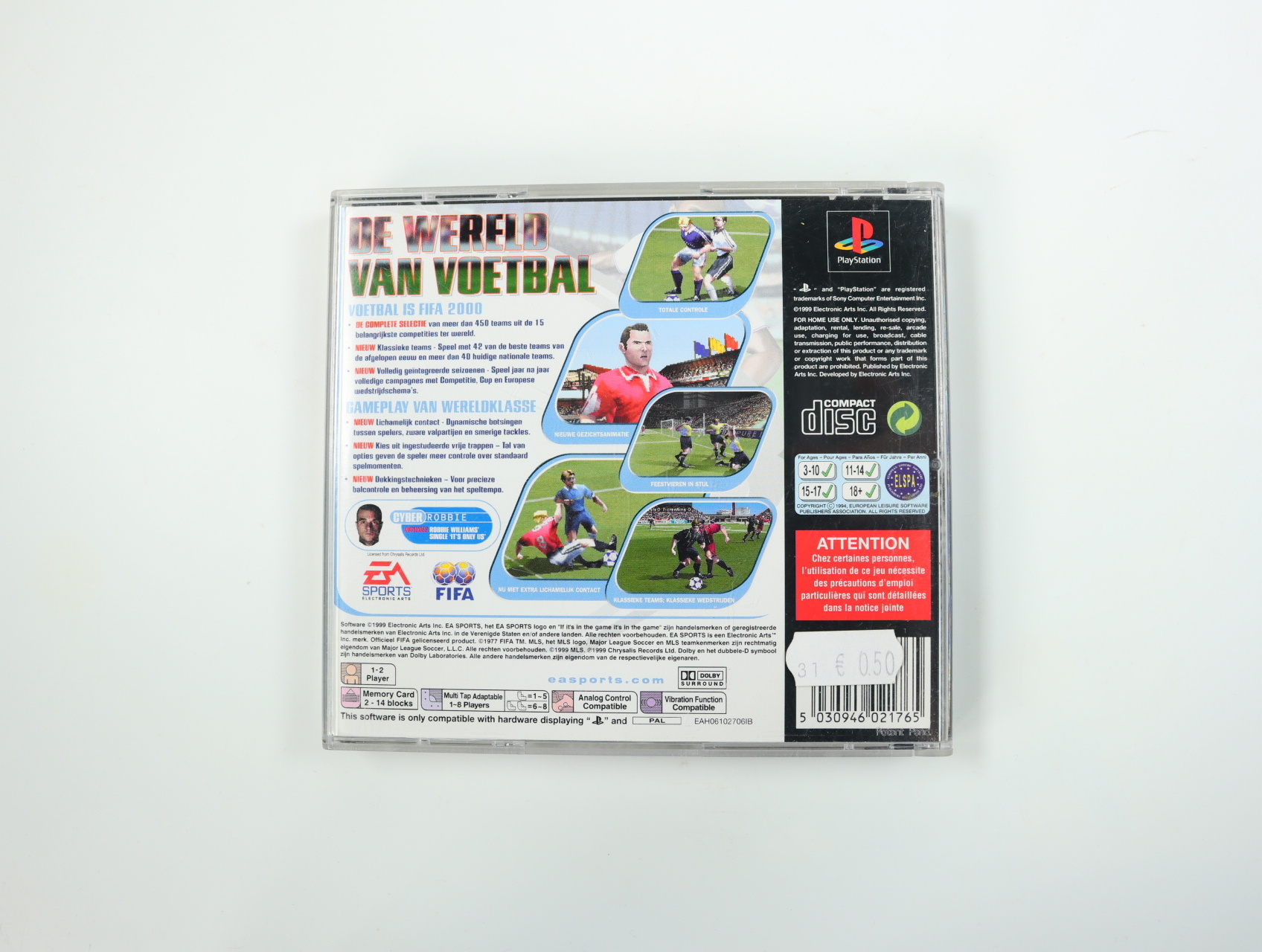PlayStation 1 - FIFA 2000 - productfoto 2