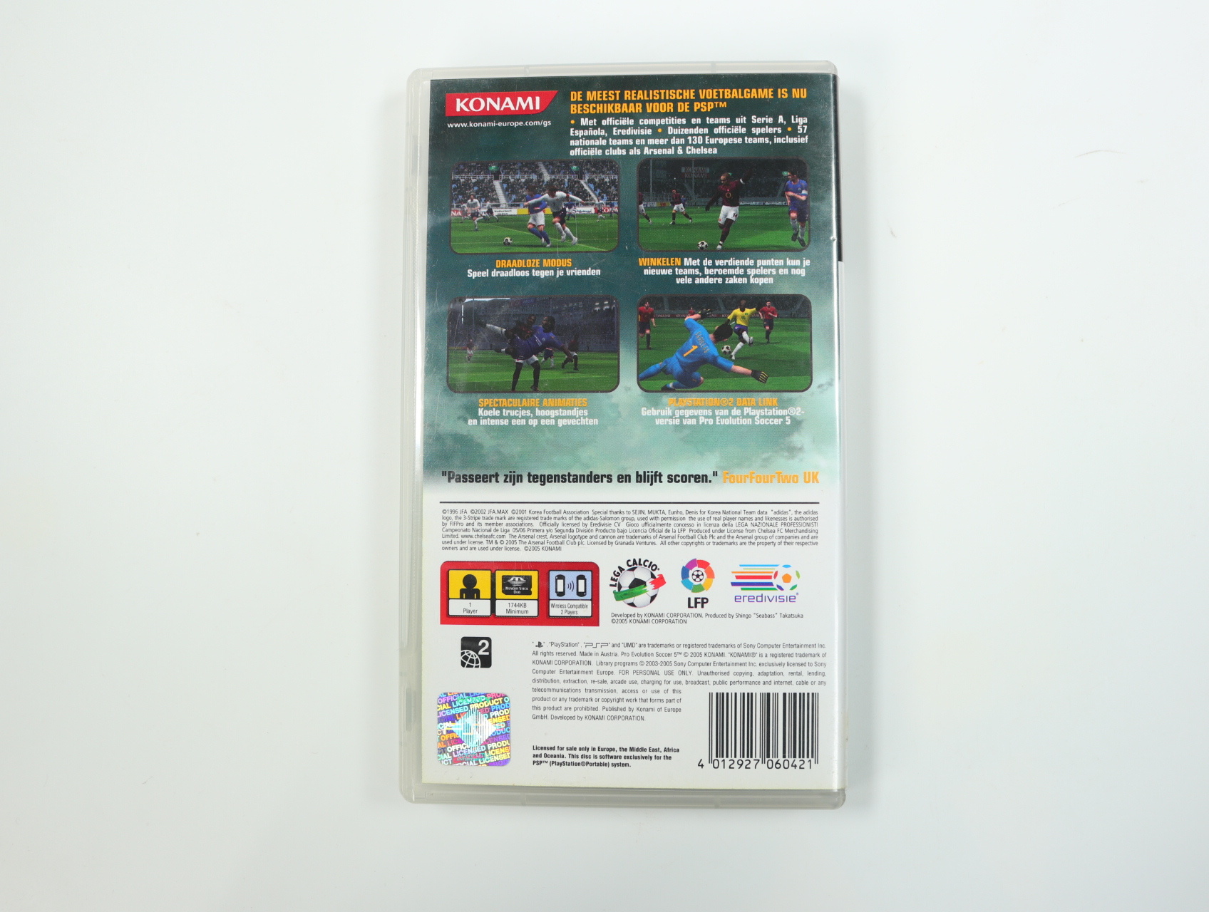 PSP - Pro Evolution Soccer 5 - Konami Computer Entertainment Tokyo - productfoto 2