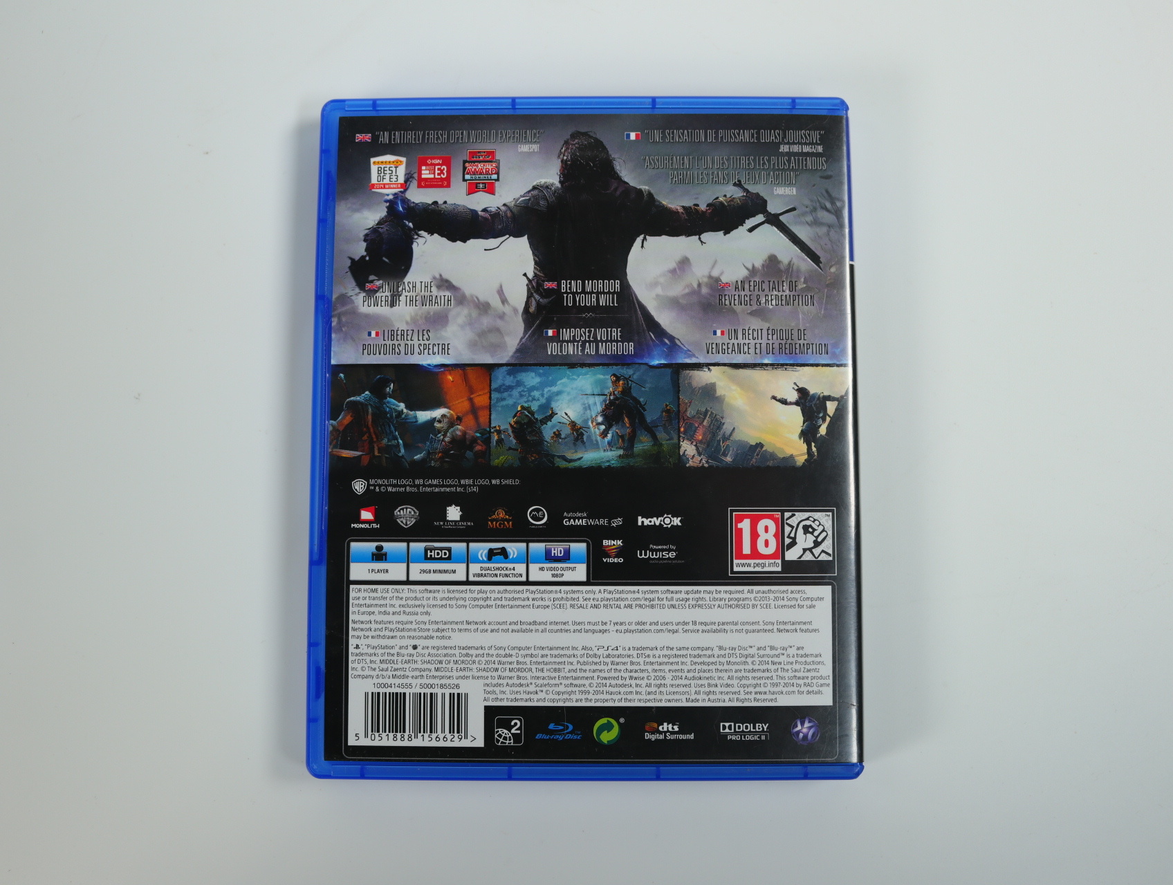 Playstation 4 - Shadow Of Mordor [Gebruikt] - Gebruikt - productfoto 3
