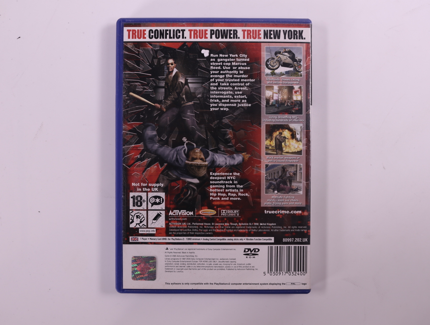 PlayStation 2 - True Crime: New York City [No Manual] - Nieuw - productfoto 2