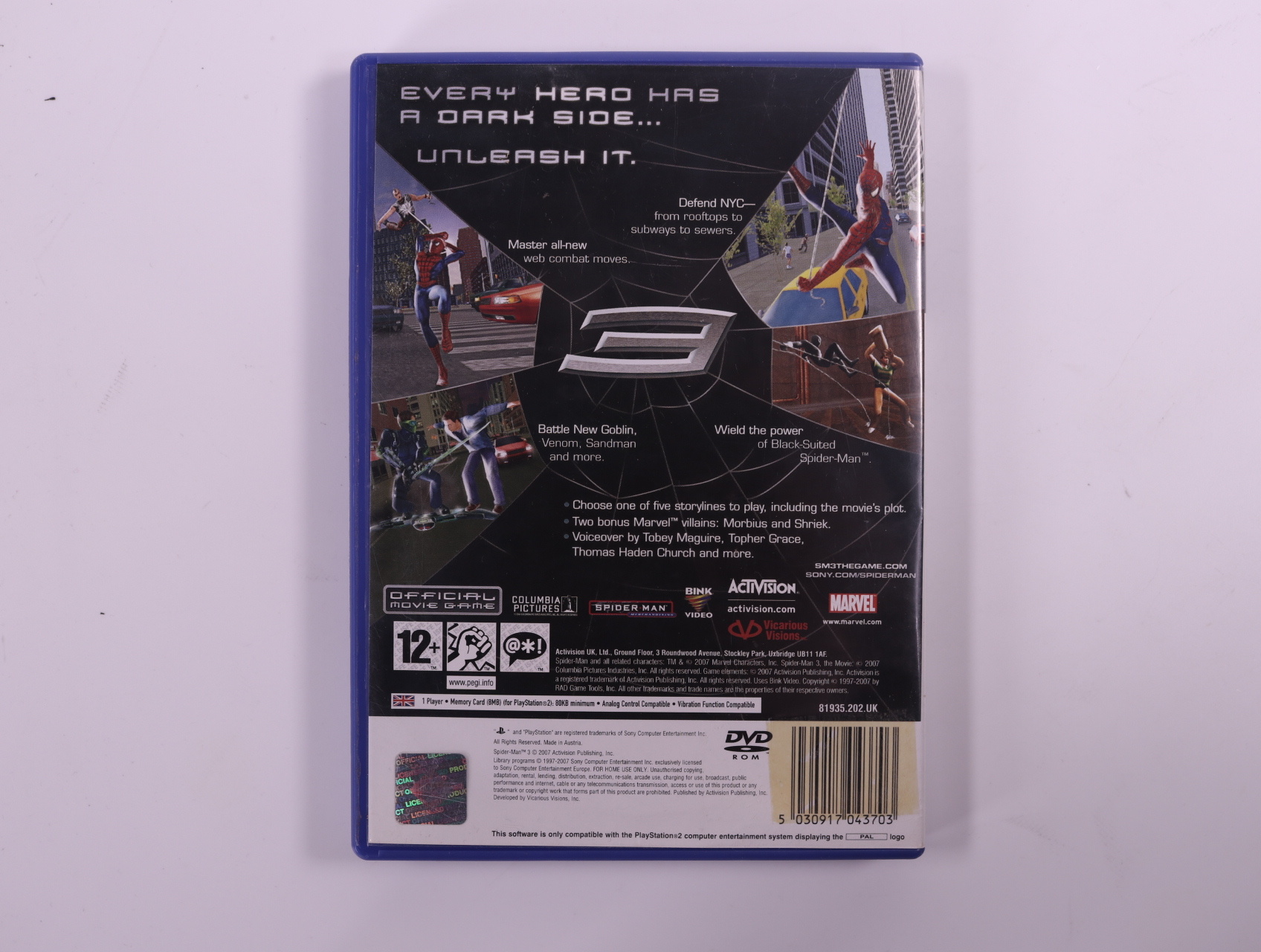 PlayStation 2 - Spider-Man 3 [No Manual] - productfoto 2