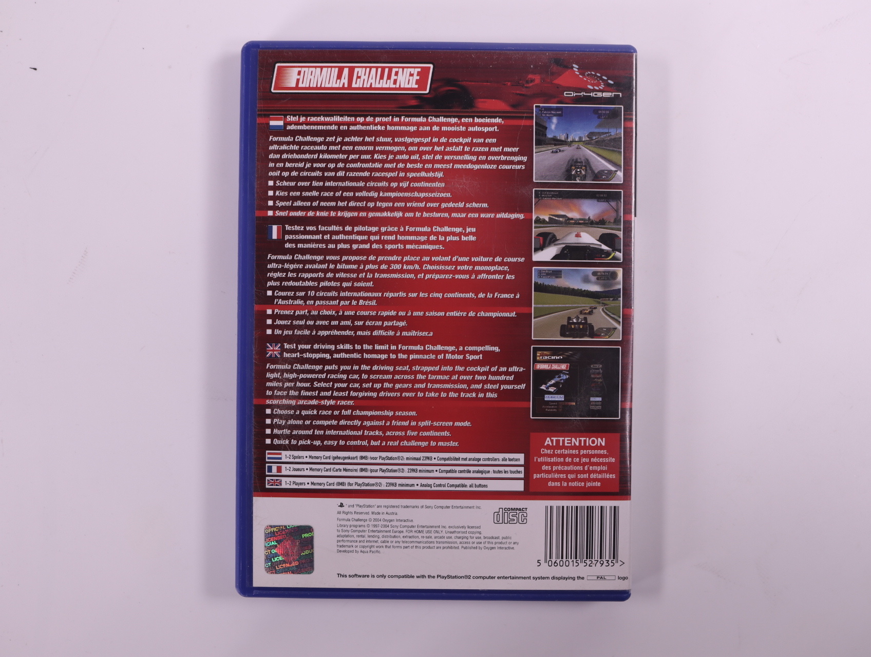 PlayStation 2 - Formula Challenge - productfoto 2