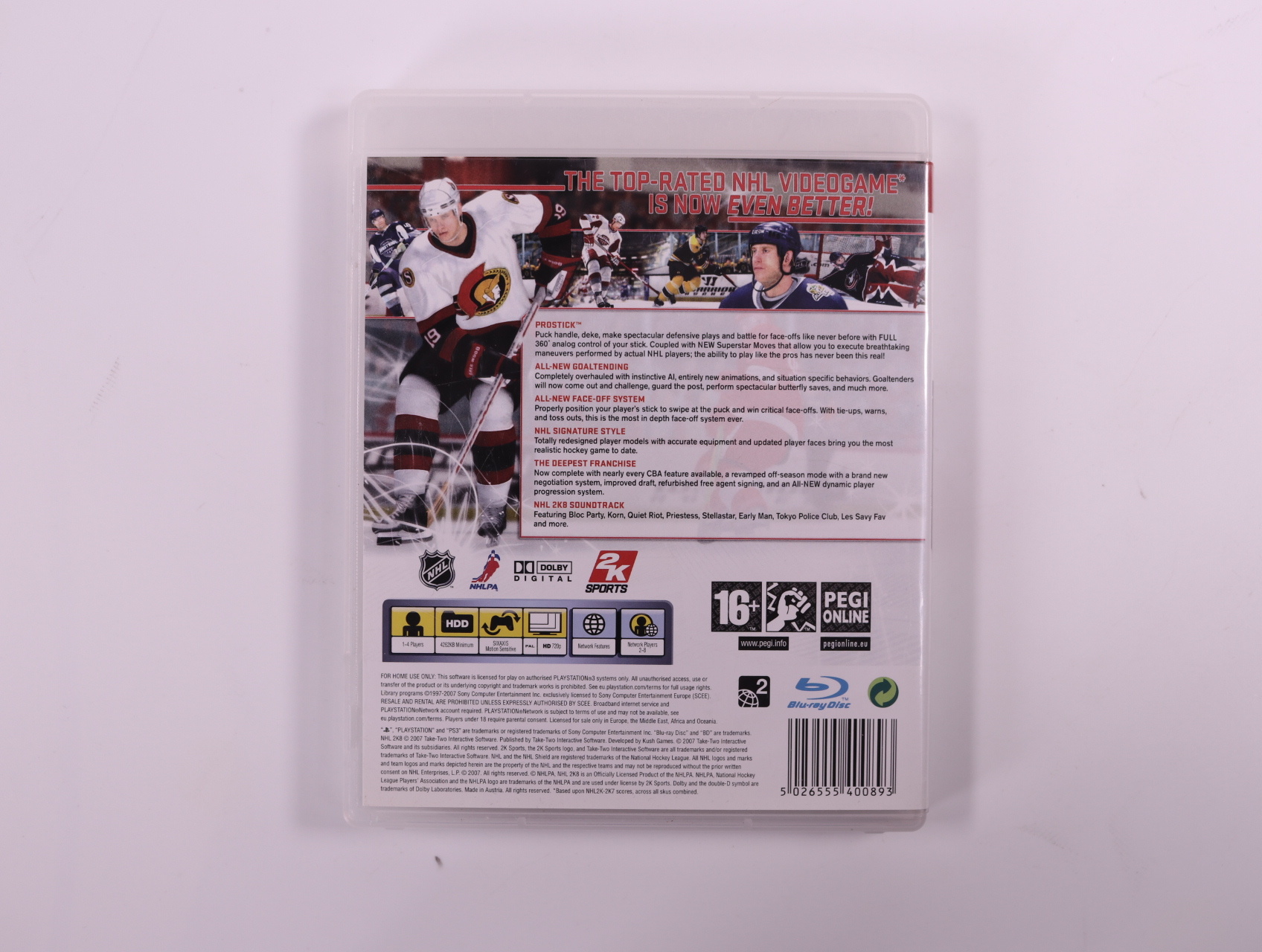 PlayStation 3 - NHL 2K8 - productfoto 2