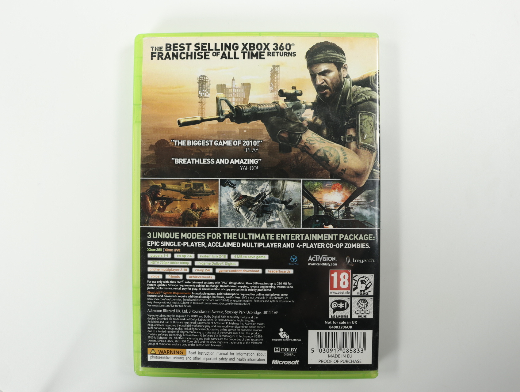 Xbox 360 - Call of Duty: Black Ops - Treyarch - productfoto 3