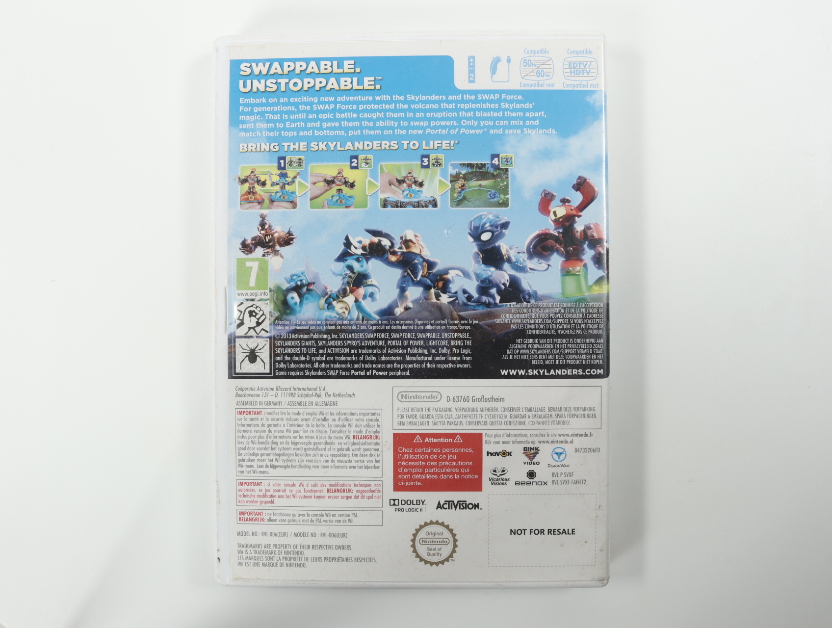 Nintendo Wii - Skylanders Swap Force - productfoto 3
