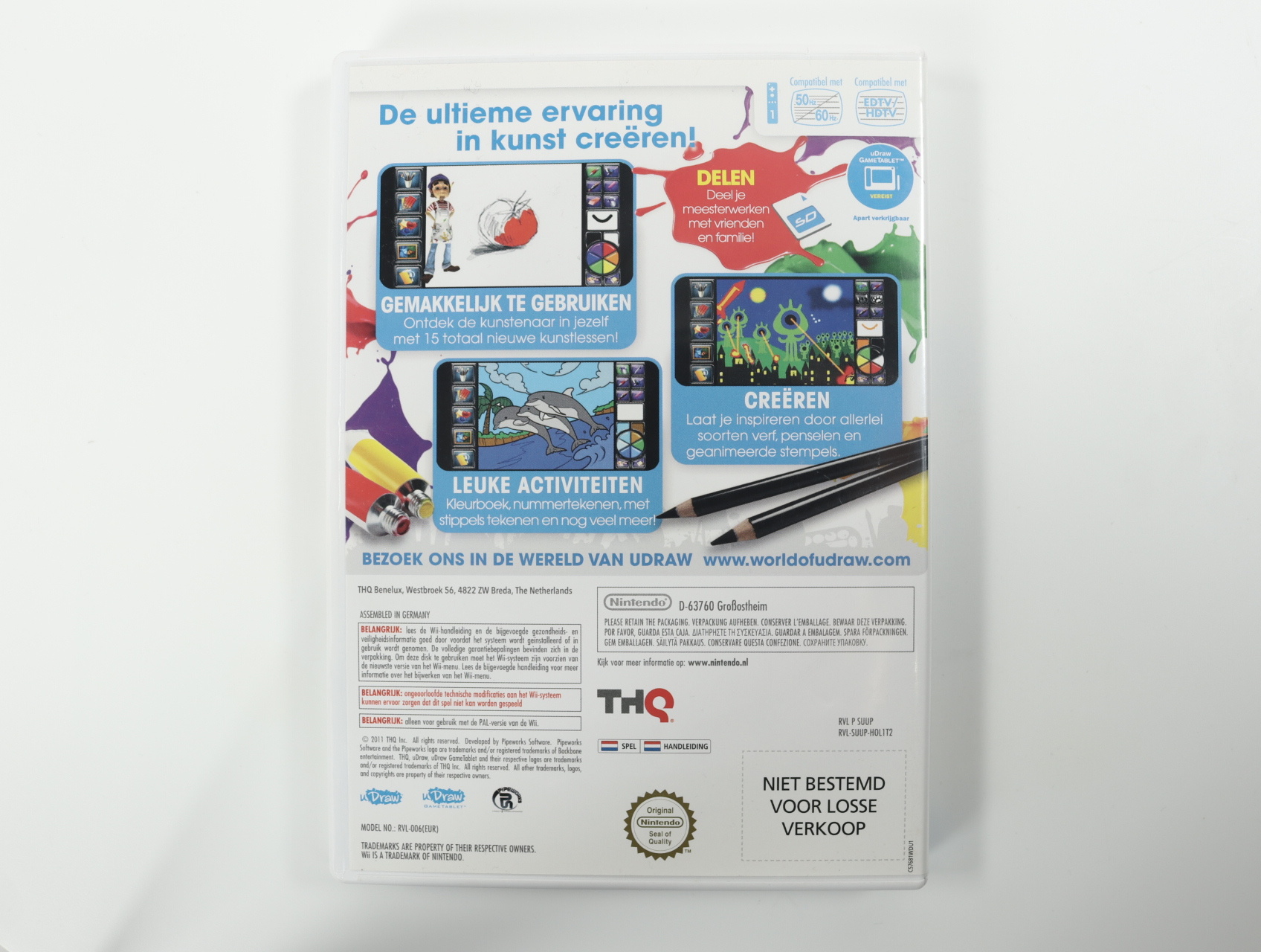 Nintendo Wii - uDraw Studio: Instant Artist - productfoto 3