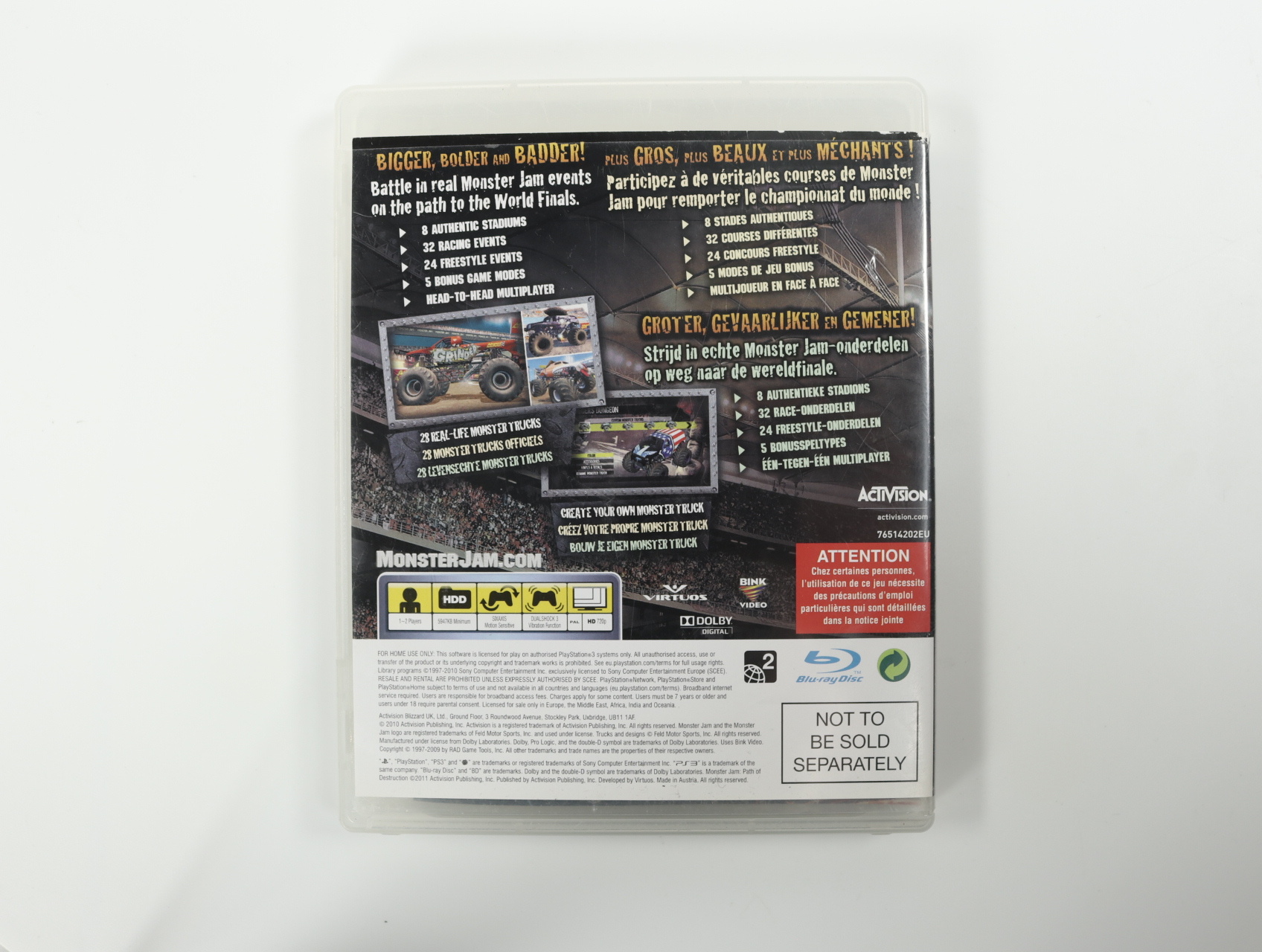PlayStation 3 - Monster Jam: Path of Destruction - Virtuos - productfoto 3