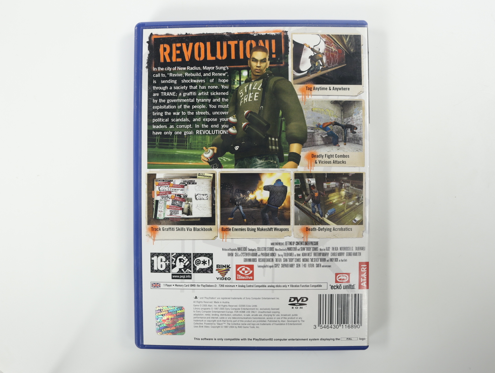 PlayStation 2 - Marc Ecko’s Getting Up: Contents Under Pressure - productfoto 2